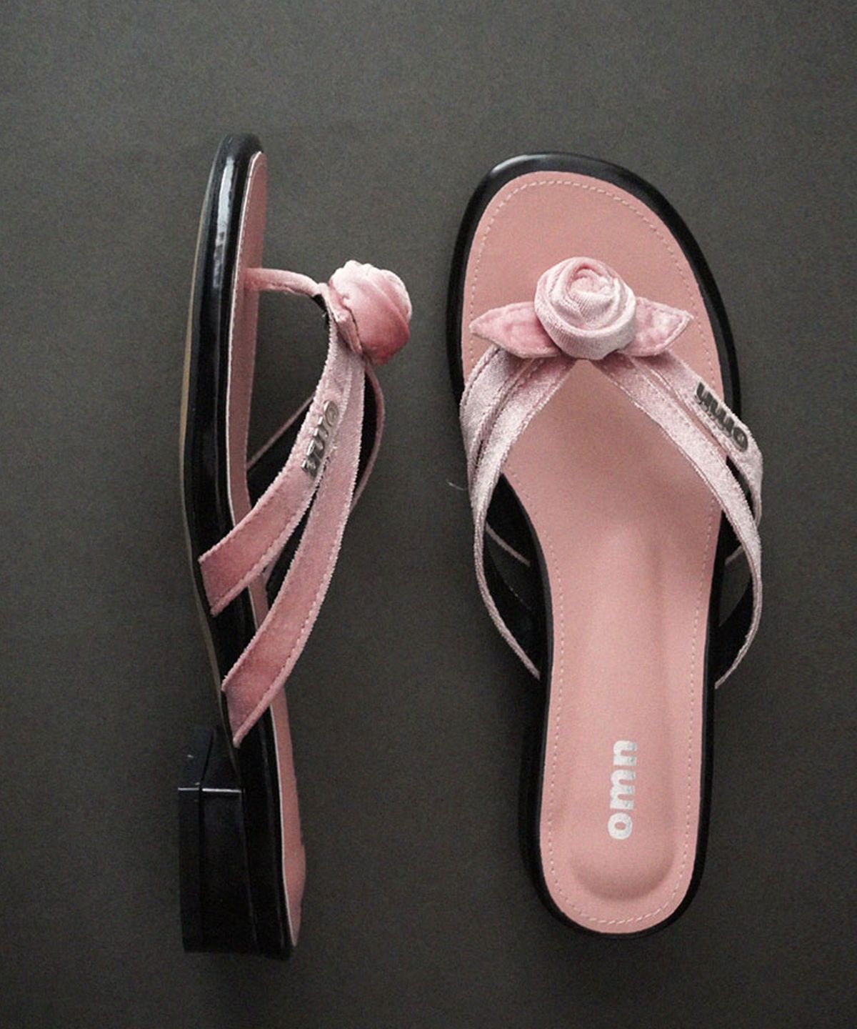 옴니포턴트(OMNIPOTENT) [211] omn rose velvet sandal _ 5 colors