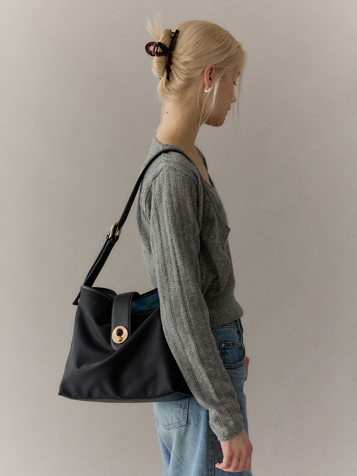 옴니포턴트(OMNIPOTENT) momentum tote bag_ nylon 2 colors