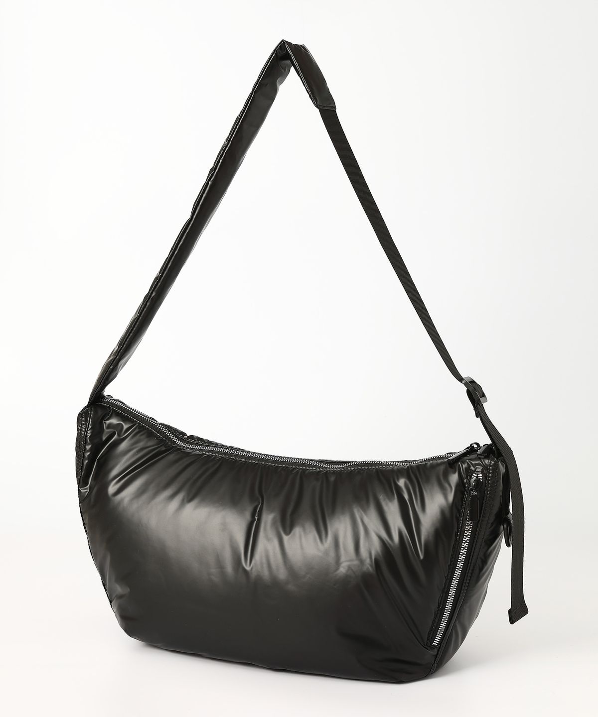 옐로우스톤(YELLOWSTONE) Curved Hobo Cross bag - Black