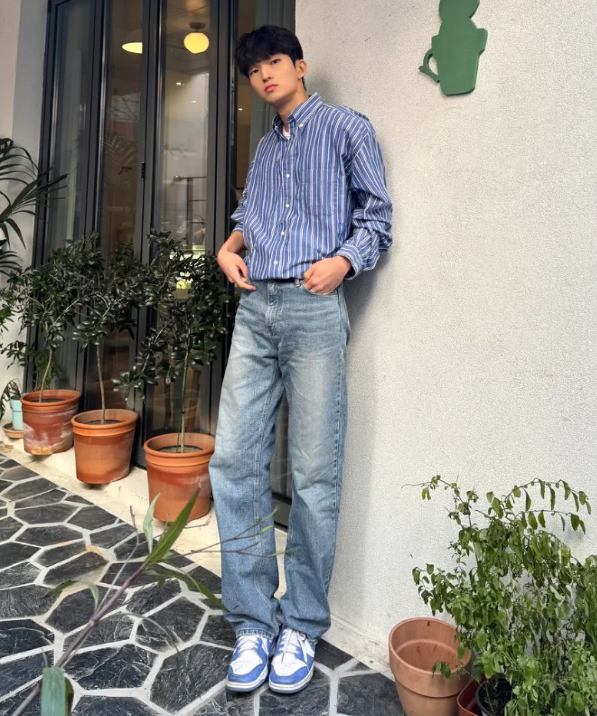 노티카(NAUTICA) 브로드클로스 스트라이프 셔츠