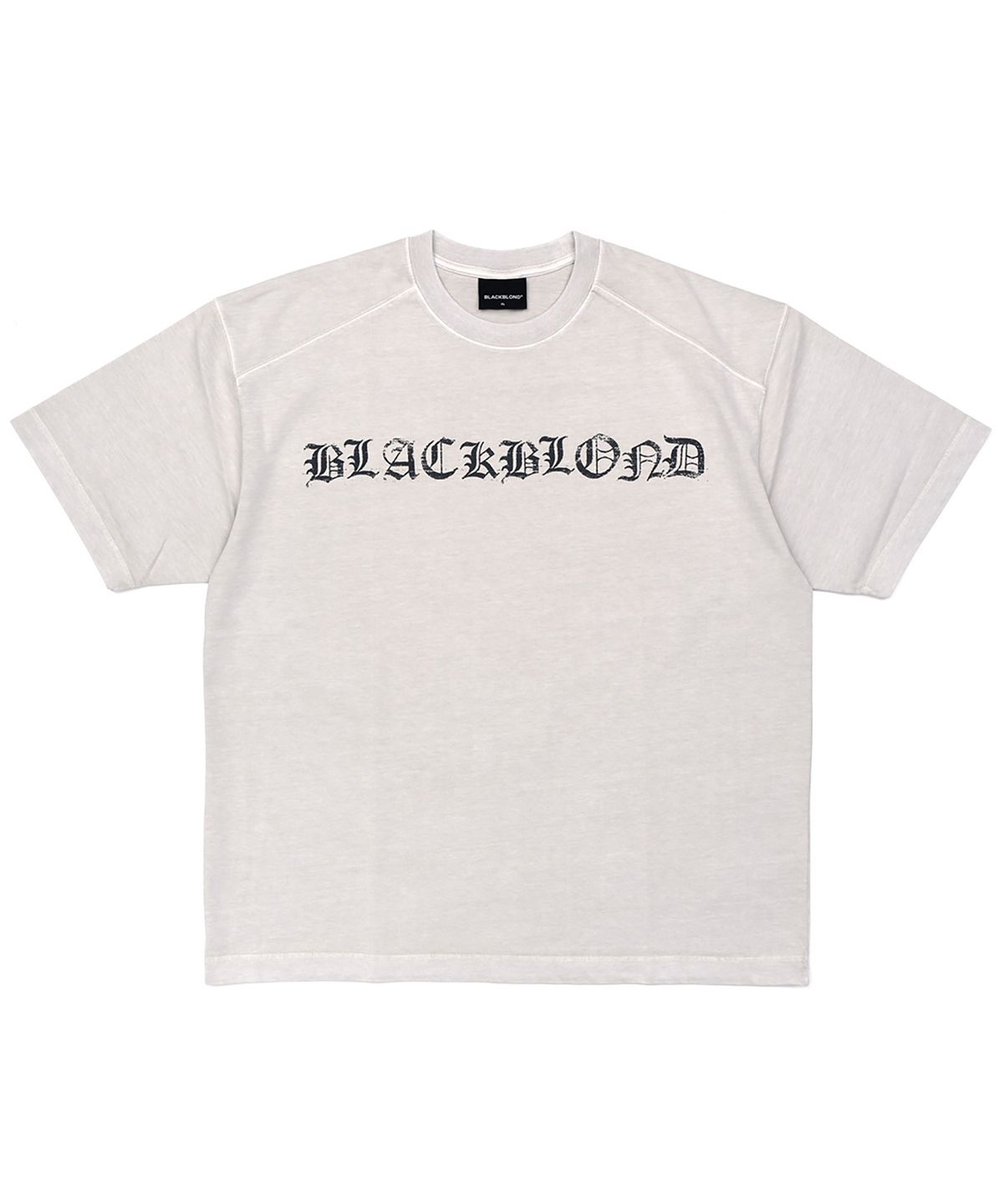 블랙블론드(BLACKBLOND) 비비디 크러쉬드 페이쓰 피그먼트 반팔티 (샌드)