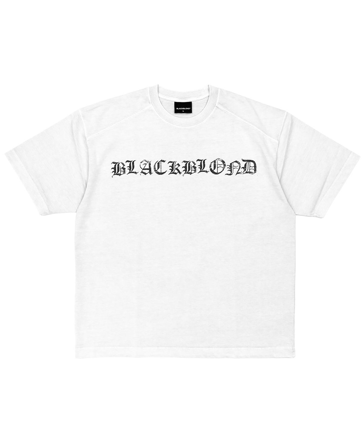 블랙블론드(BLACKBLOND) 비비디 크러쉬드 페이쓰 반팔티 (화이트)
