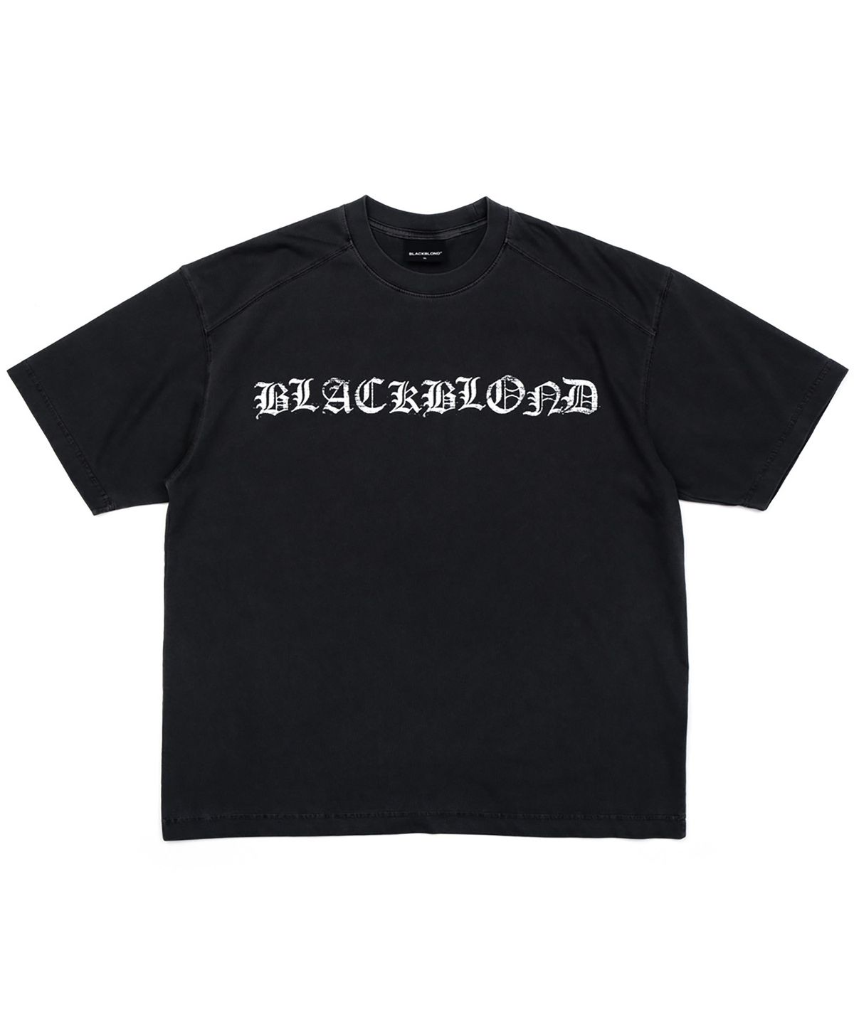 블랙블론드(BLACKBLOND) 비비디 크러쉬드 페이쓰 반팔티 (블랙)