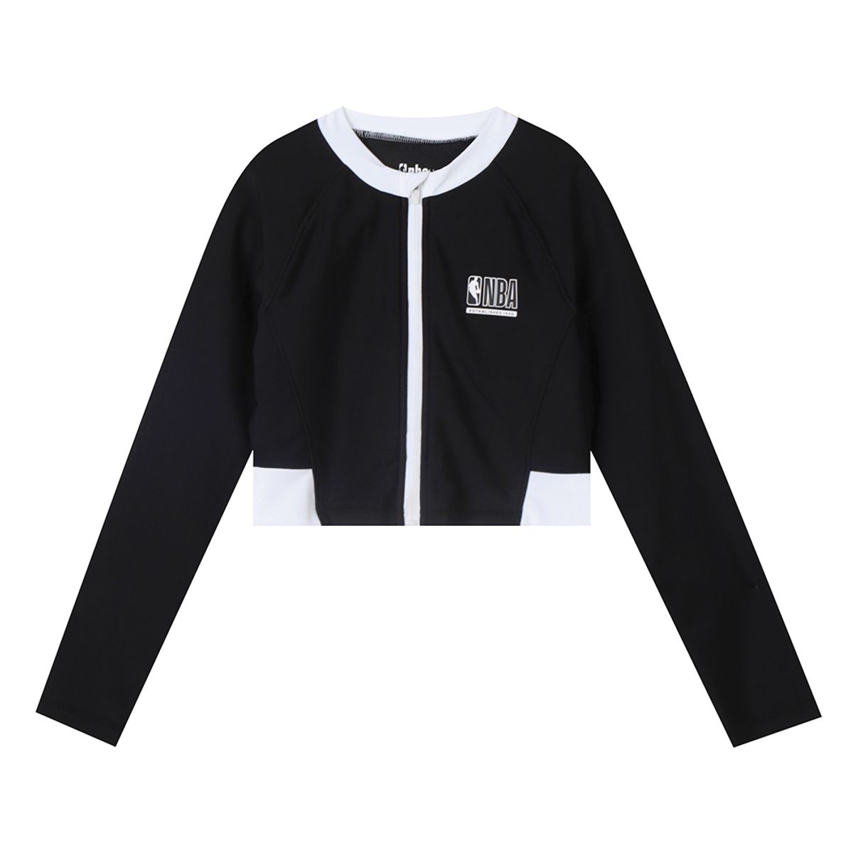 엔비에이 키즈(NBA KIDS) 여아 에센셜 집업 래시가드(K242TJ720P) 블랙