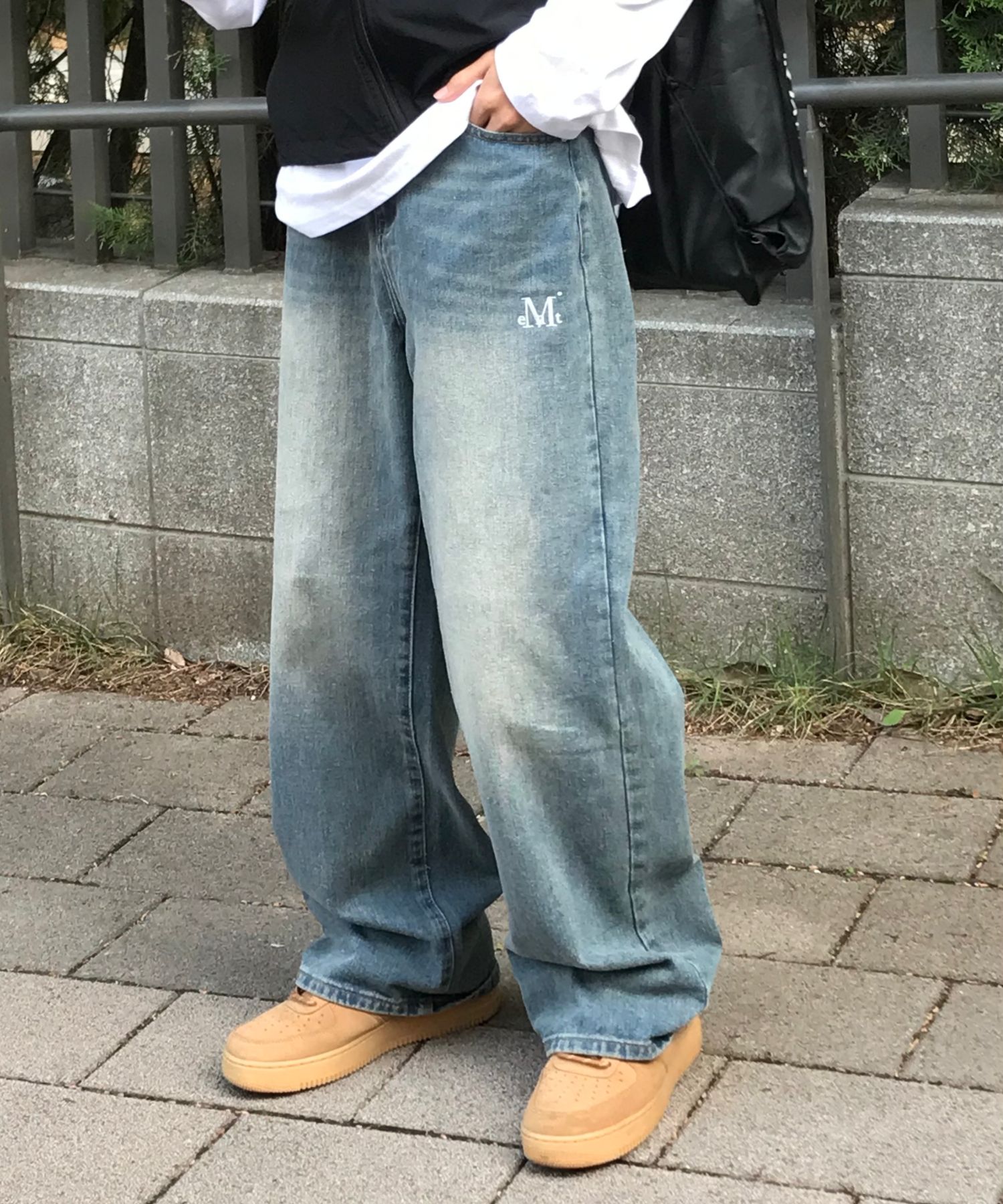 ☆韓国☆［MUCENT］MALLORCA WIDE DENIM PANTS 3color S-2XL MALLORCA WIDE DENIM PANTS - MUCENT | 60% - Asian Fashion