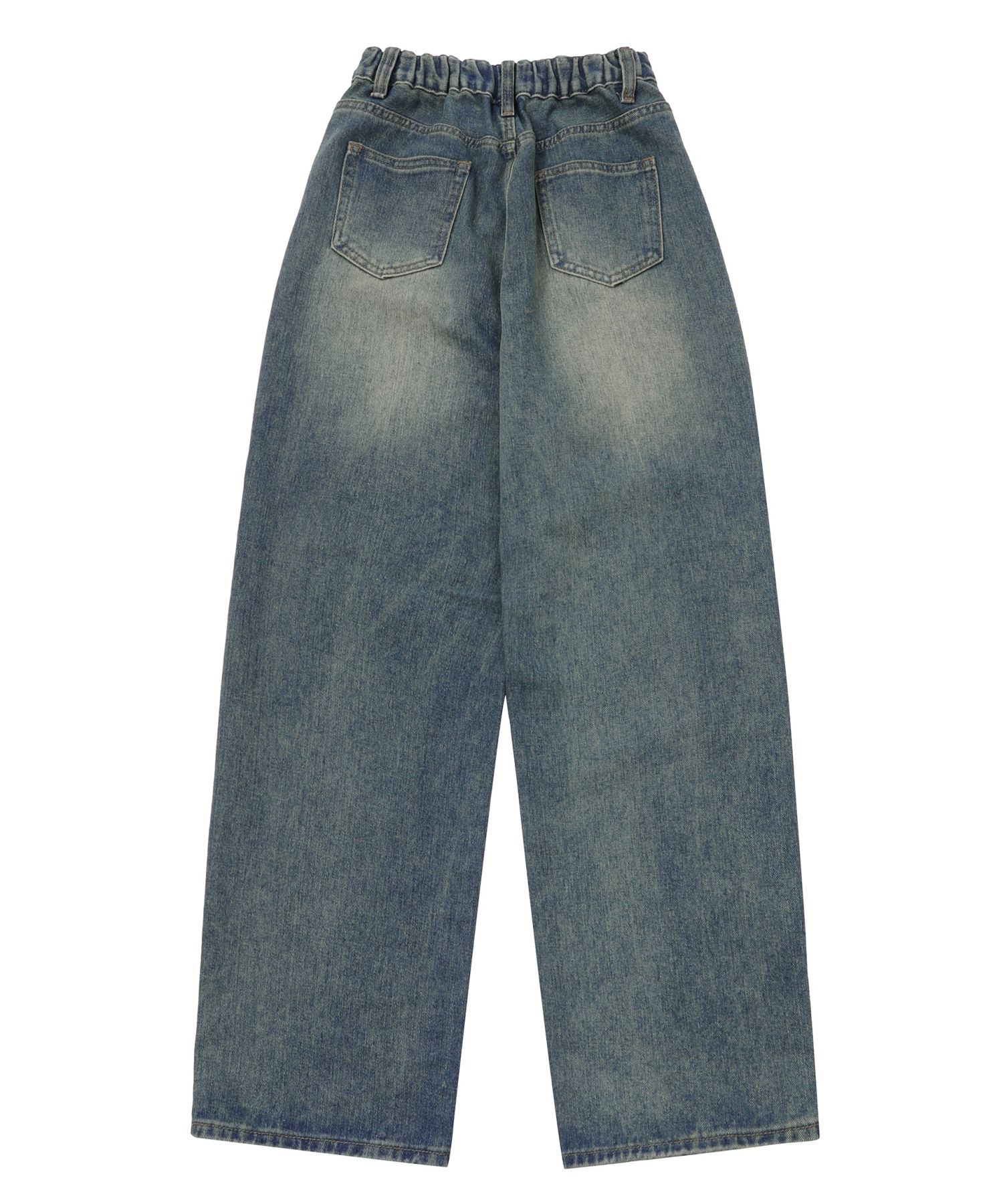 MUSINSA | MUCENT Mallorca wide denim semi-banded washed