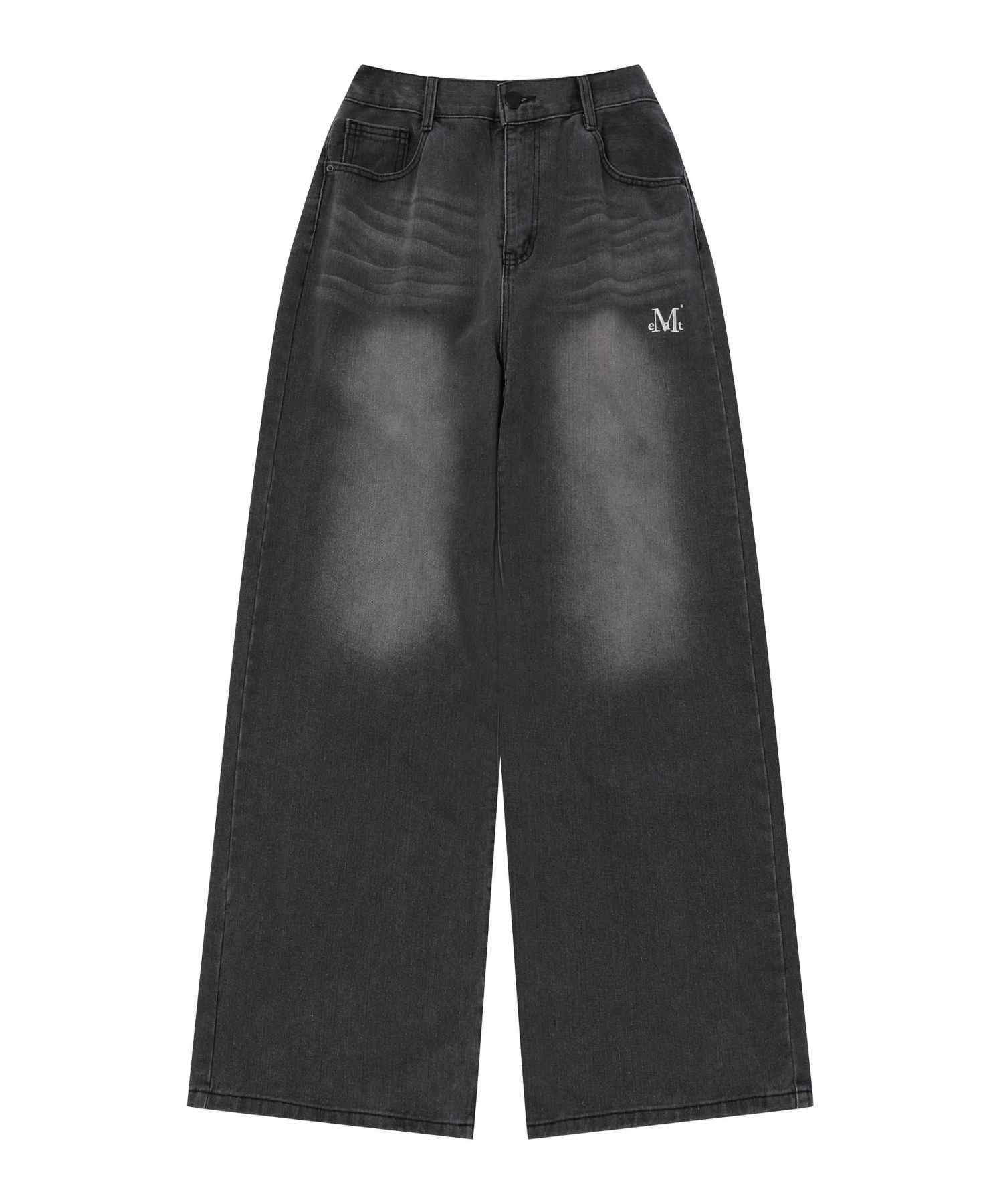 MUSINSA | MUCENT Mallorca wide denim semi-banded washed