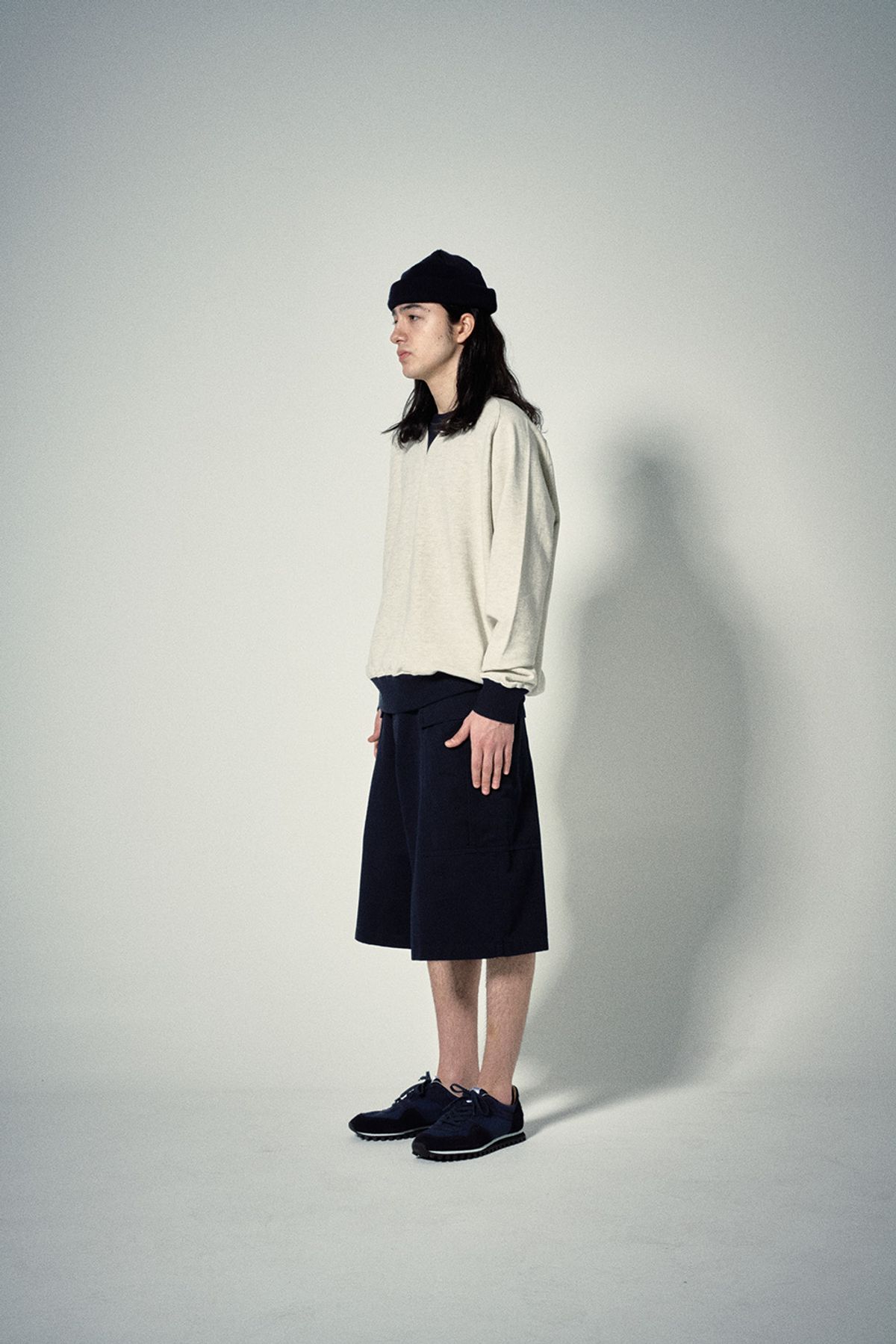 히즈핸더(HISHANDER) MILITARY P44 WIDE SHORTS [Navy]