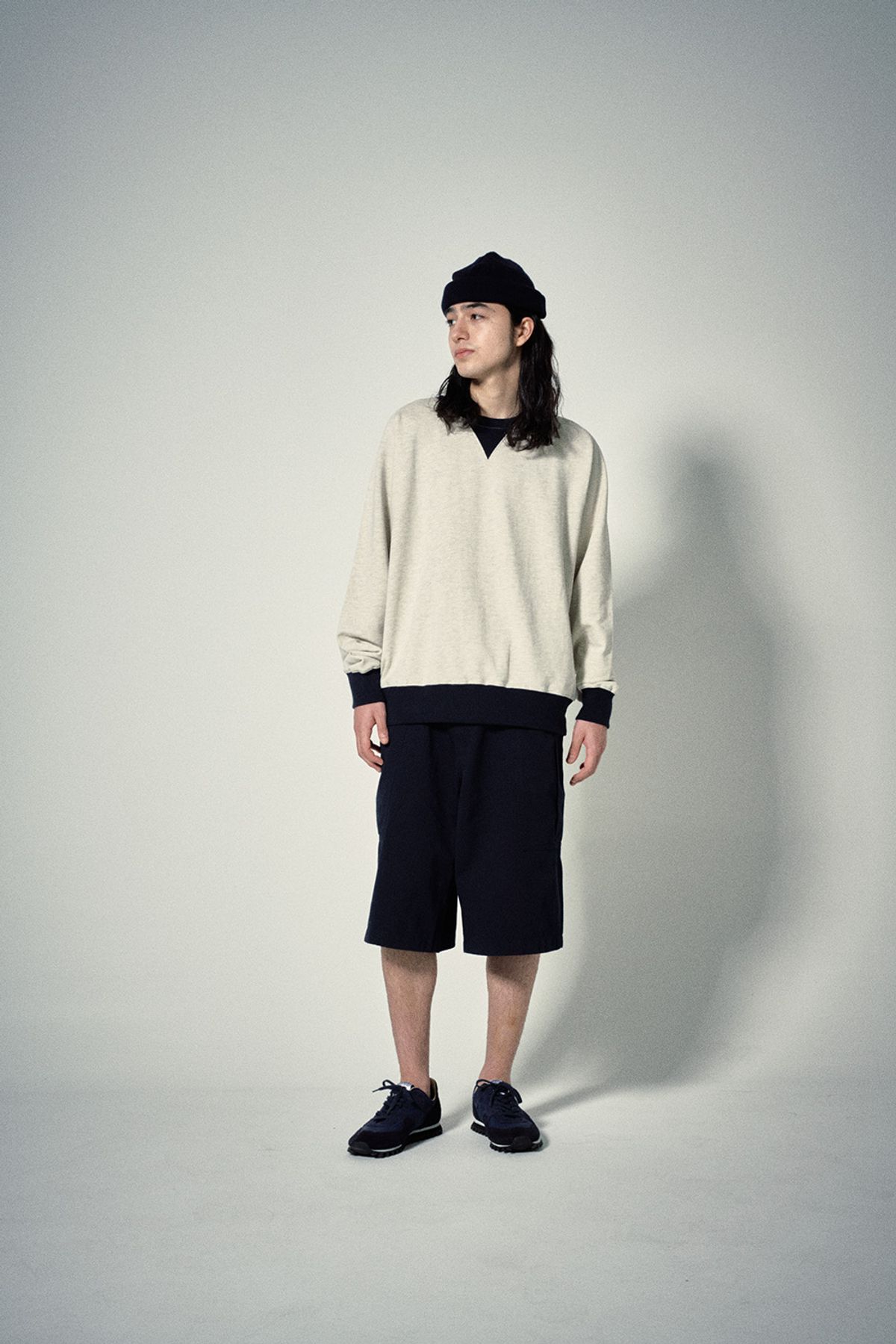히즈핸더(HISHANDER) MILITARY P44 WIDE SHORTS [Navy]