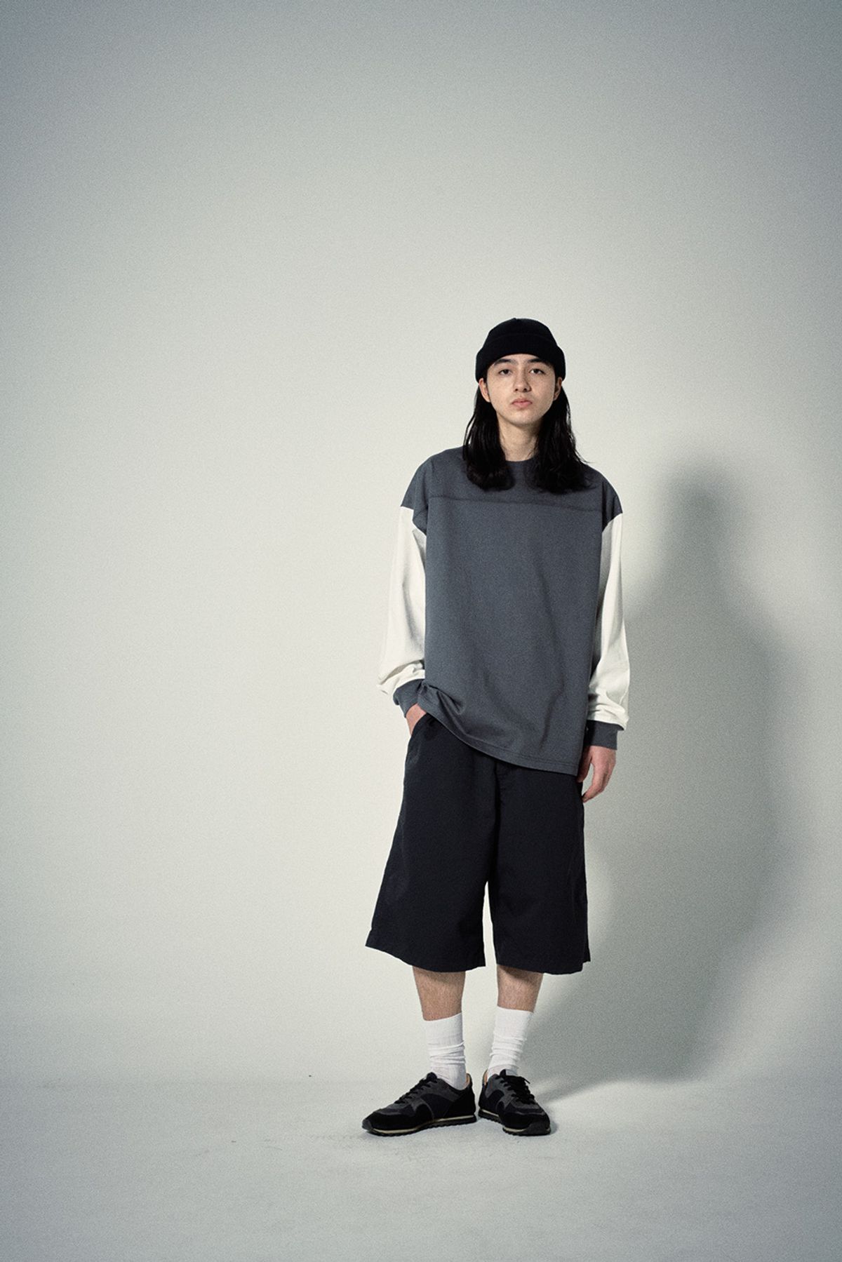 히즈핸더(HISHANDER) BERMUDA WIDE EASY SHORTS [Grey]
