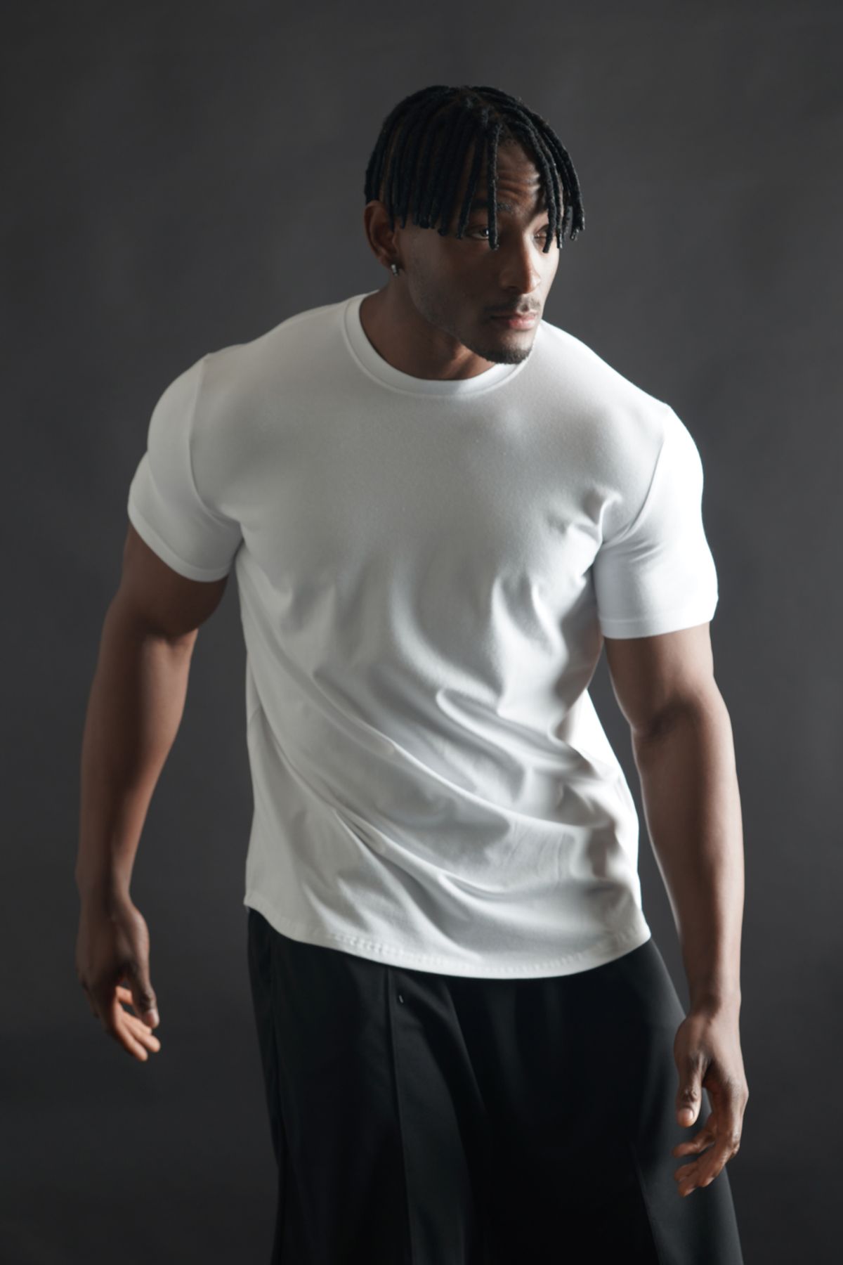 페르메논(PHERMENON) [2 PACK] 머슬핏 무지 모달 반팔티