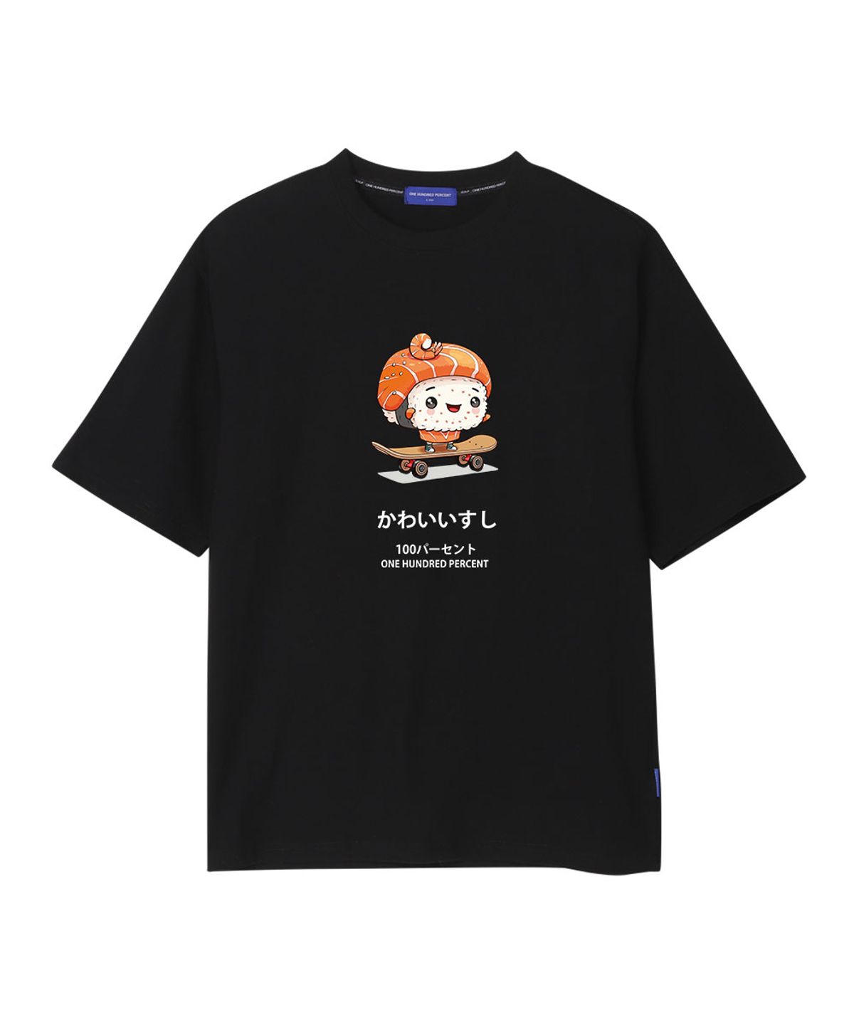 원헌드레드퍼센트(OHP) OHPxHARMONIA 스시 세미오버 반팔티m