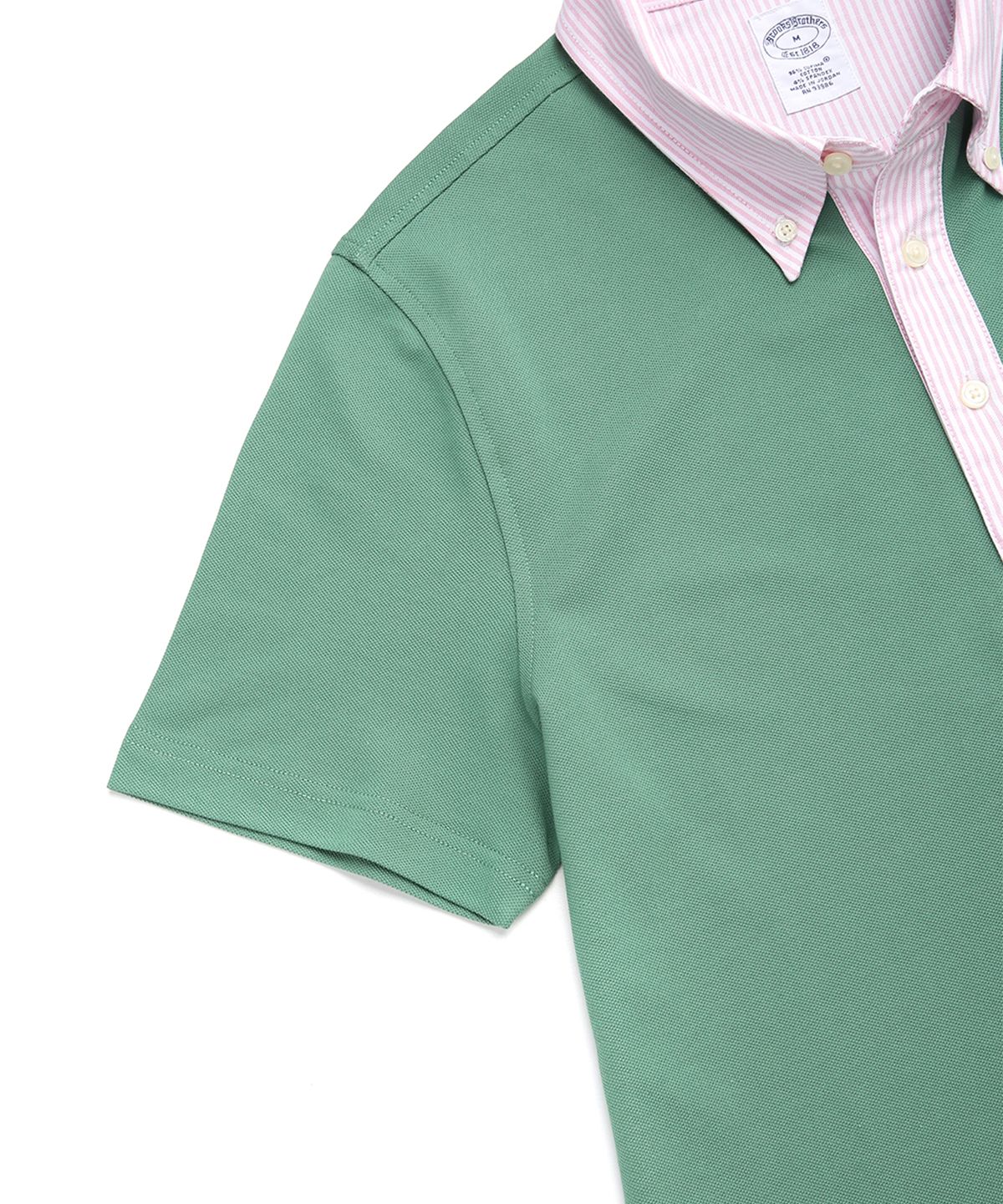 브룩스 브라더스(BROOKS BROTHERS) 옥스포드 칼라 빈티지 폴로 셔츠 (그린) (BBNTMM8703IEM)