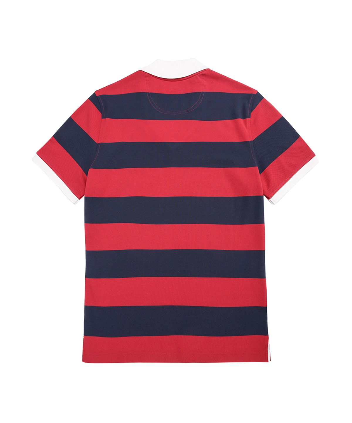 브룩스 브라더스(BROOKS BROTHERS) 조니 칼라 스트라이프 폴로 셔츠 (레드) (BBNTMM8741DEM)