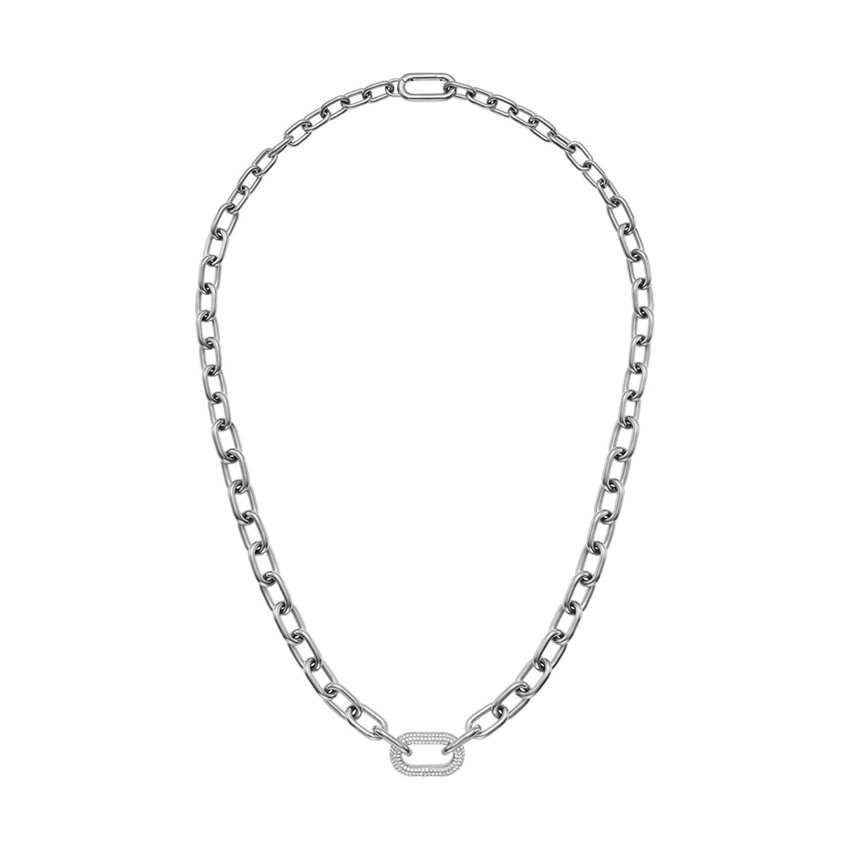 다니엘 웰링턴(DANIEL WELLINGTON) CRYSTAL LINK NECKLACE 카라비너 큐빅 체인 목걸이