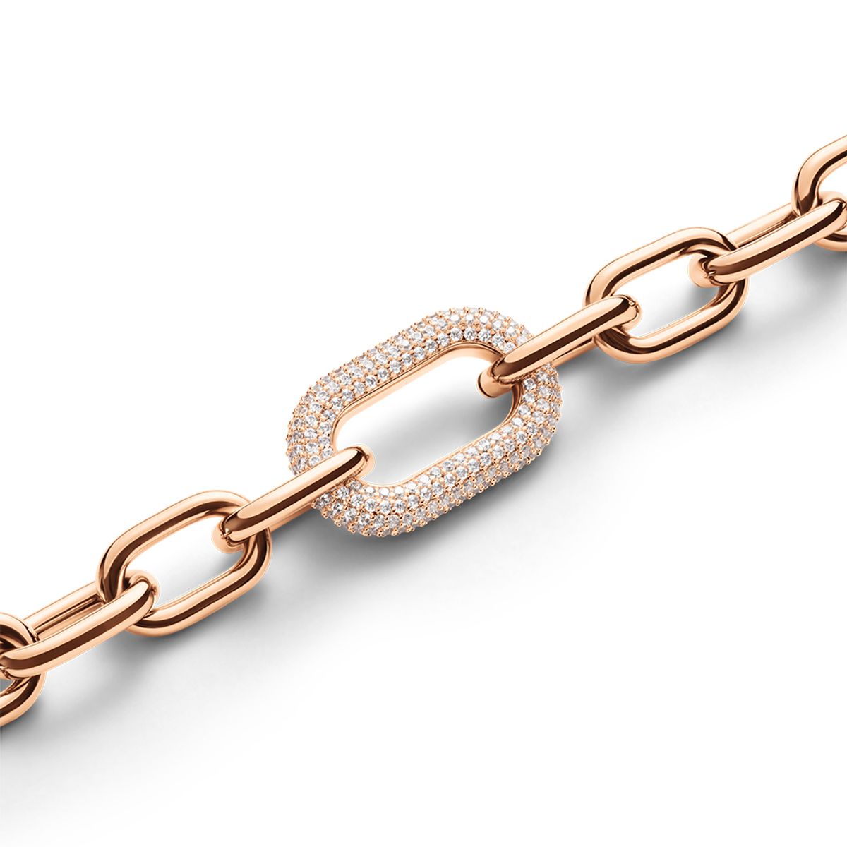 다니엘 웰링턴(DANIEL WELLINGTON) CRYSTAL LINK NECKLACE 카라비너 큐빅 체인 목걸이