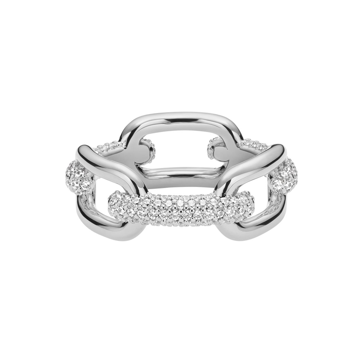다니엘 웰링턴(DANIEL WELLINGTON) CRYSTAL LINK RING 큐빅장식 패션반지 커플링