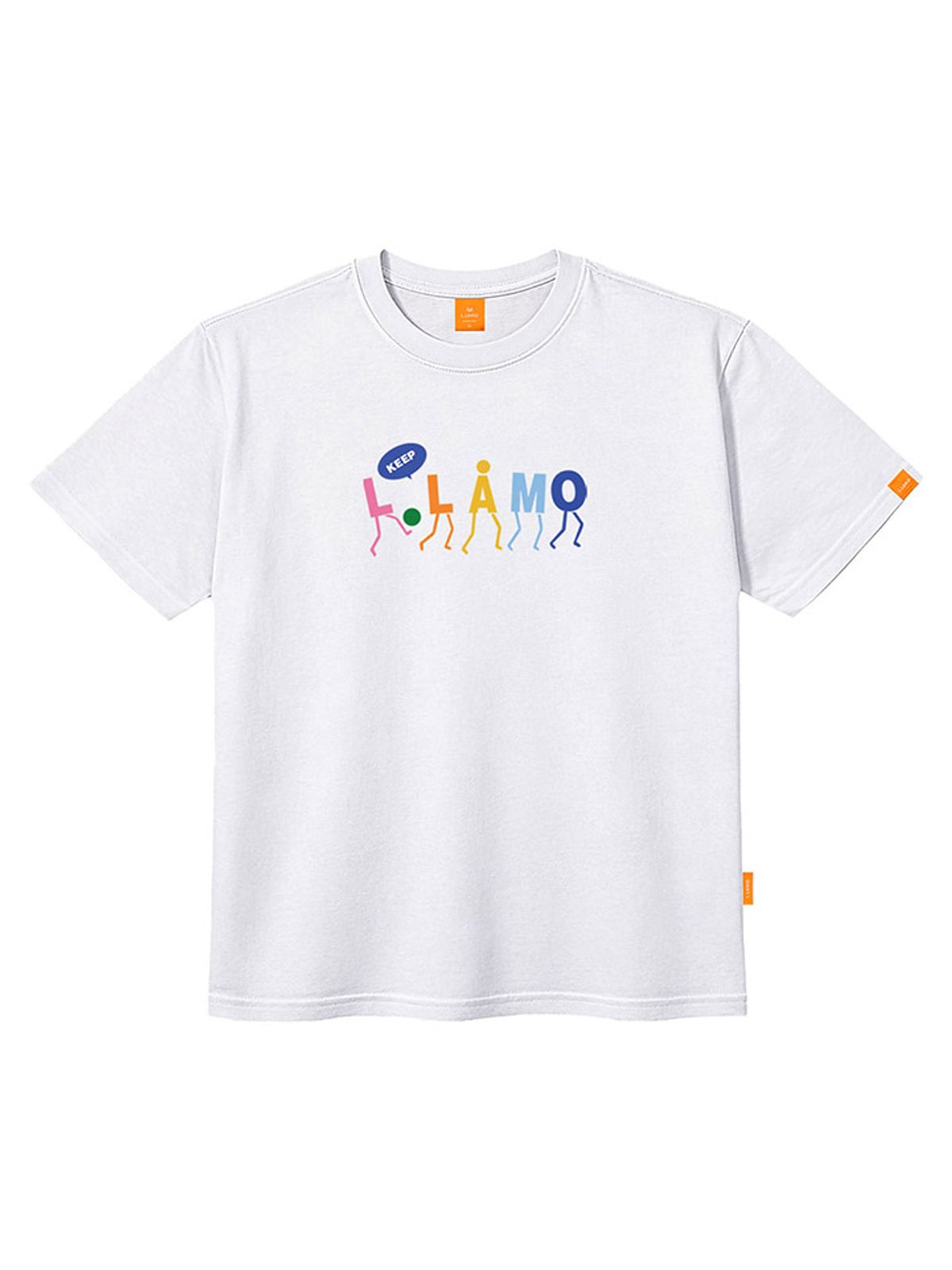 엘라모(LLAMO) 컬러라모 반팔티셔츠 남녀공용 빅사이즈 S~4XL