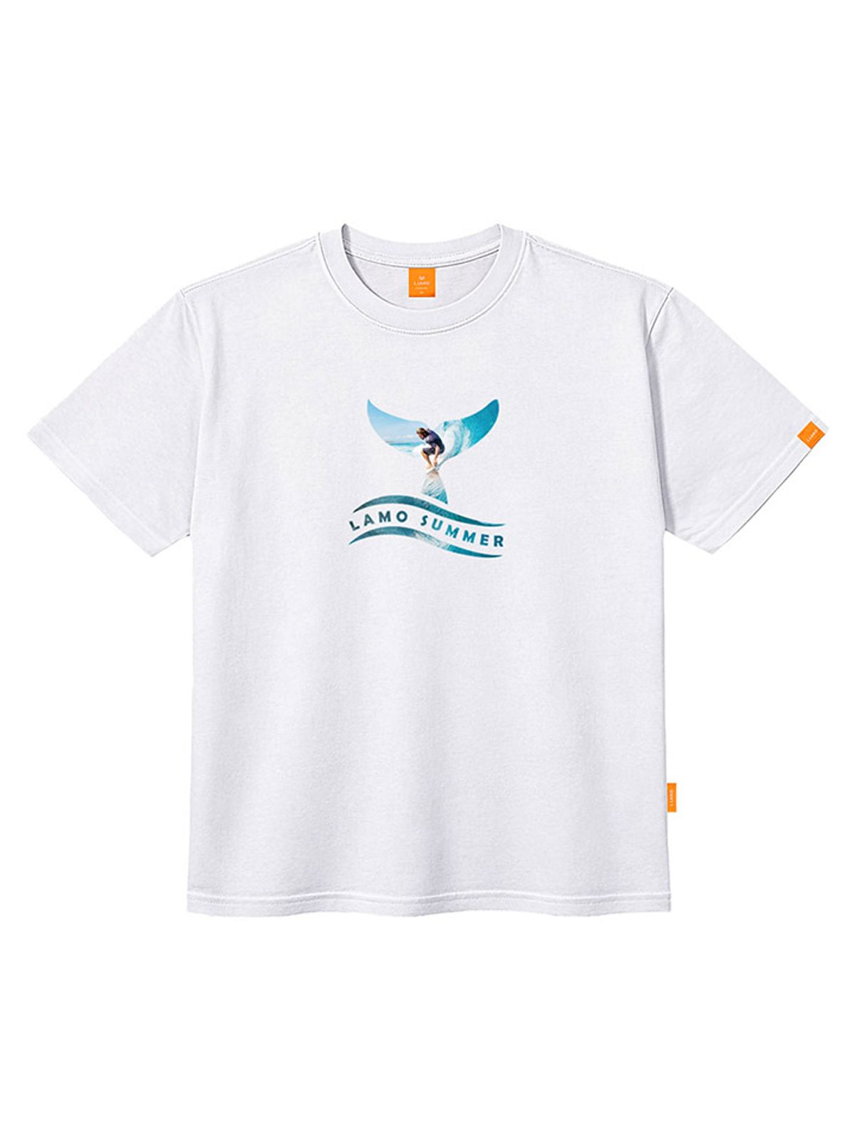 엘라모(LLAMO) 파도타기 반팔티셔츠 남녀공용 빅사이즈 S~4XL
