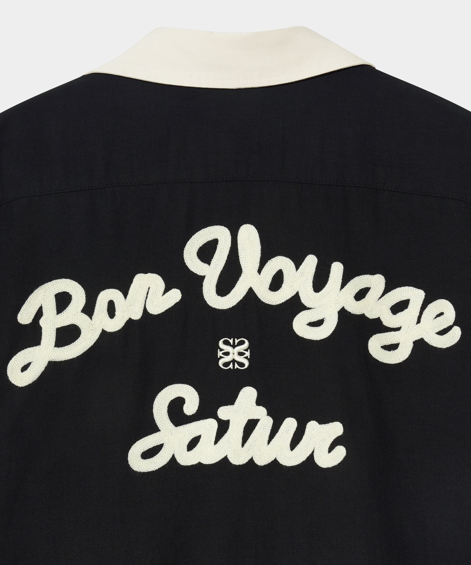 ★ SATUR ★BON VOYAGE LAYERD HALF SHIRTS MUSINSA | SATUR Bon Voyage Layered Half Shirt Ivory Black