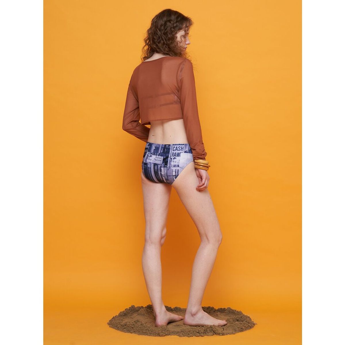 샌드 사운드(SAND SOUND) Beach Coverup Setup_Solid  Brick