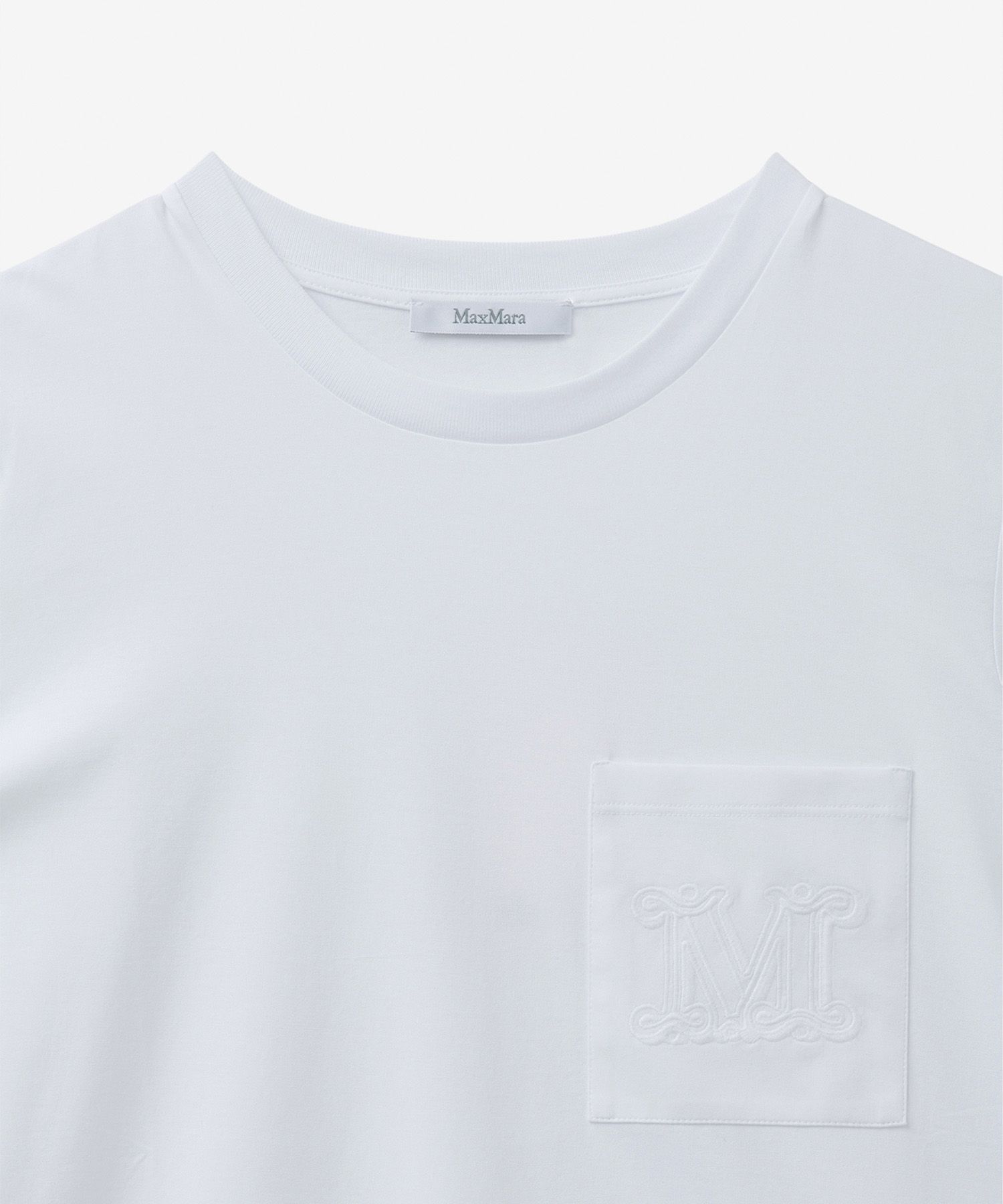 ★Max Mara★ Ennio Cotton Short Sleeve T-Shirt White 1941022 MUSINSA | MAXMARA Ennio Cotton Short-Sleeved T-Shirt - White