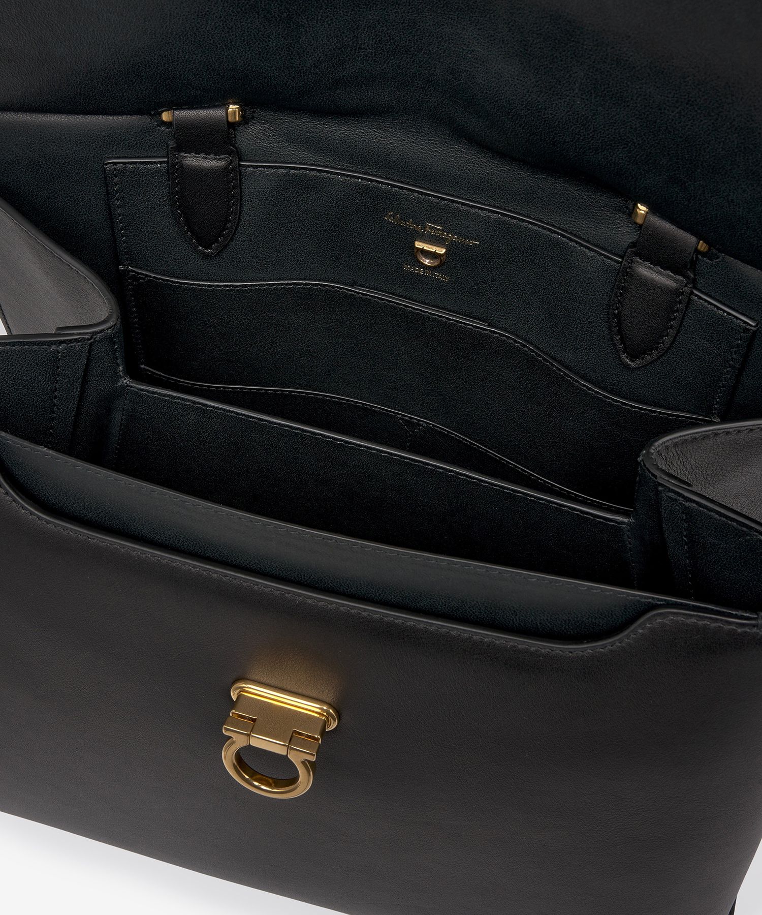 ■FERRAGAMO■ Gancini Trifolio Tote Bag Black 210400740806 2 Ferragamo Trifolio Tote Bag, Black | Costco