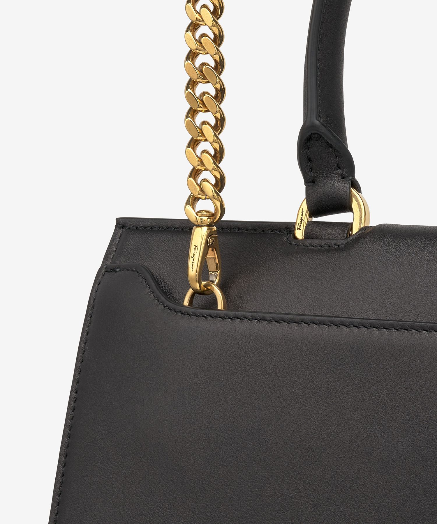 ■FERRAGAMO■ Gancini Trifolio Tote Bag Black 210400740806 2 MUSINSA | SALVATORE FERRAGAMO Gancini Trifolio Tote Bag