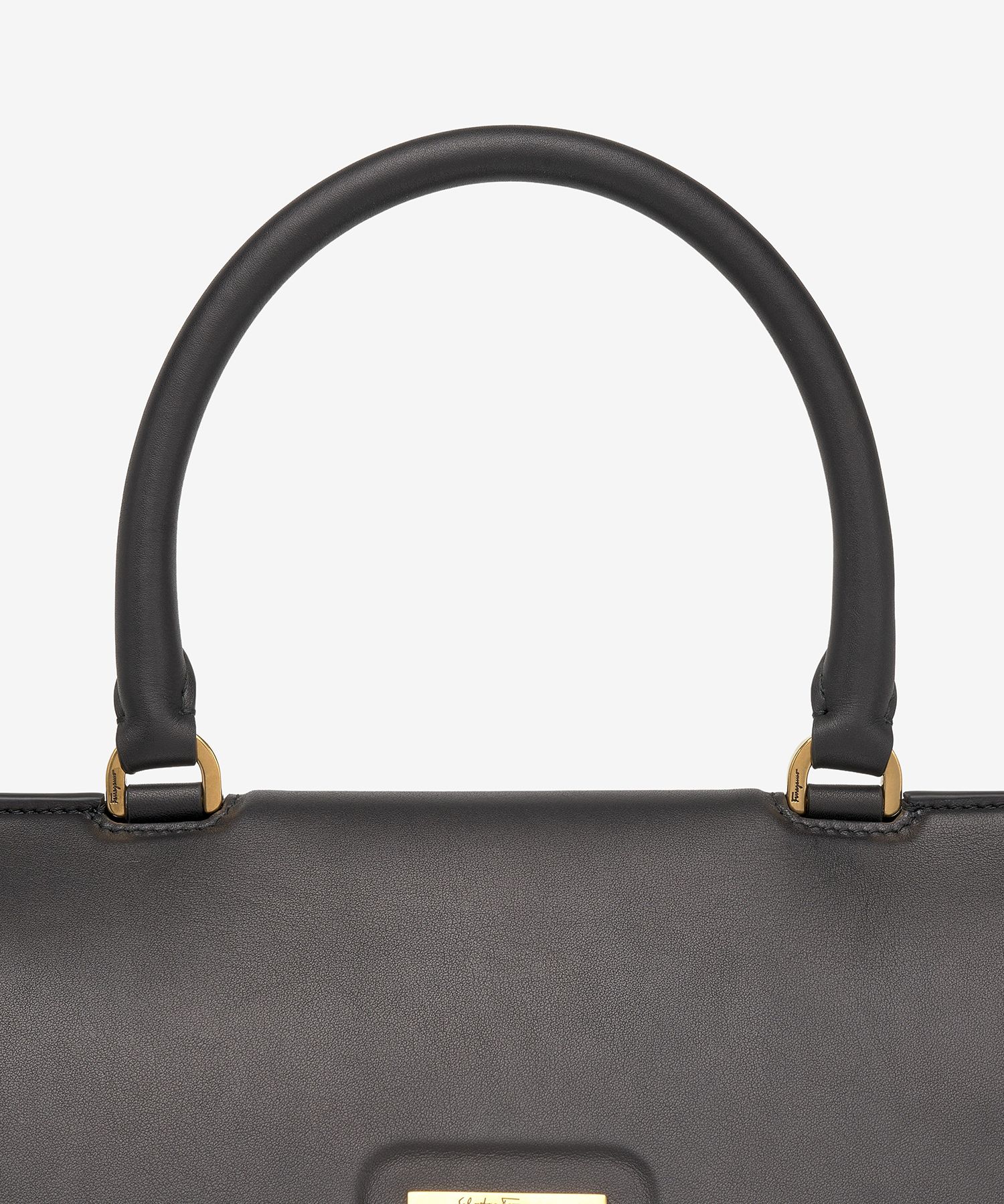 ■FERRAGAMO■ Gancini Trifolio Tote Bag Black 210400740806 2 Ferragamo Trifolio Tote Bag Nero, Black | Costco