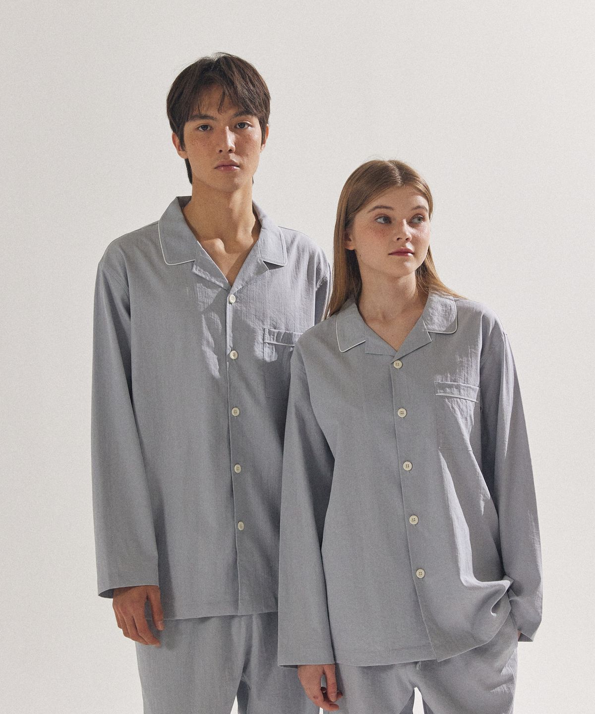 팔랩(PALAP) 남여공용 쿨터치 파자마 세트_PL24S5PJ001_LBL