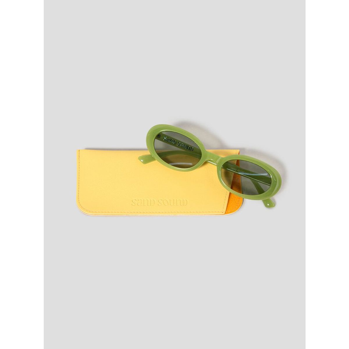 샌드 사운드(SAND SOUND) Oval Frame Sunglasses  Green