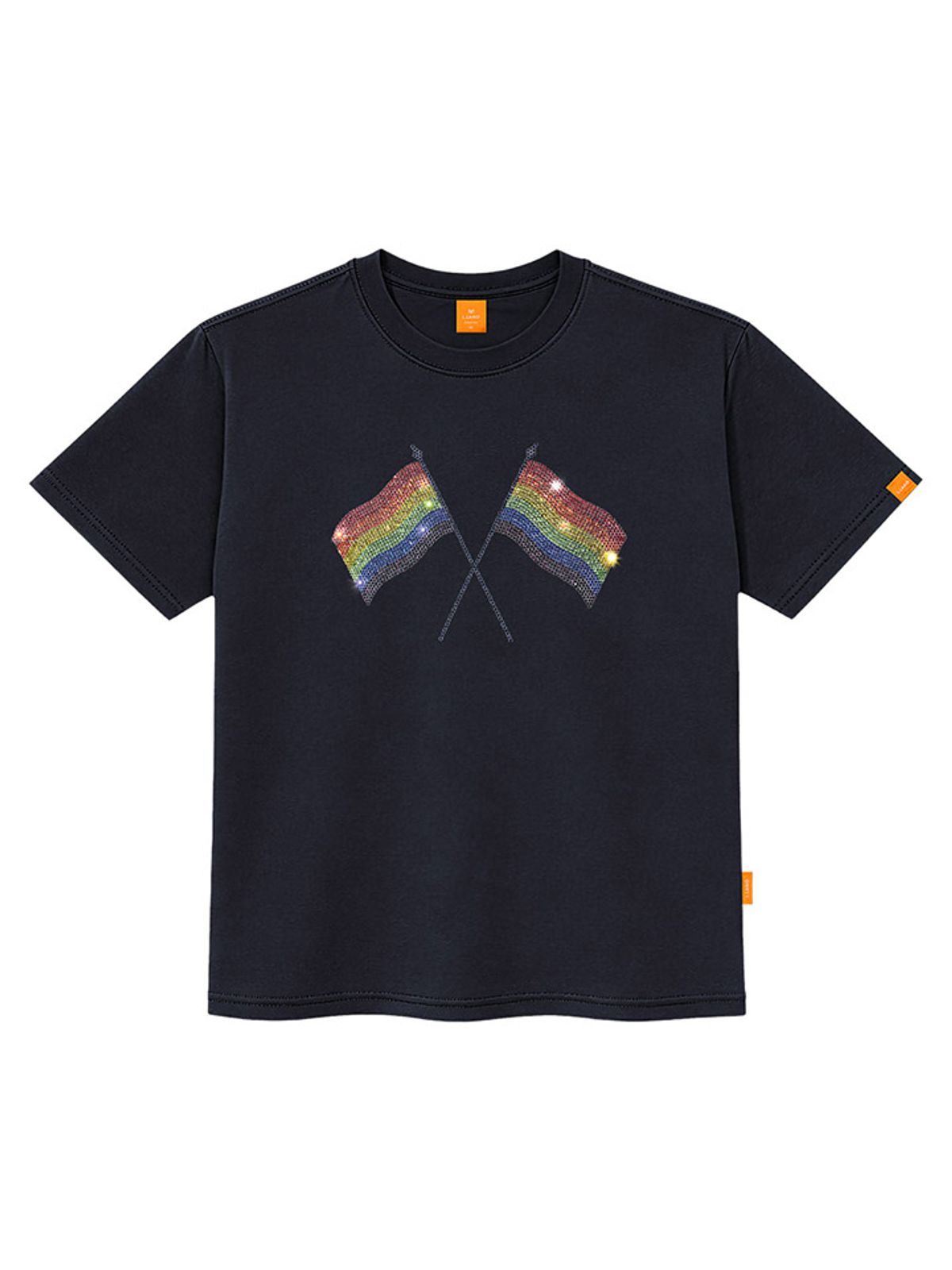 엘라모(LLAMO) 큐빅레인보우 반팔티셔츠 남녀공용 빅사이즈 S~4XL