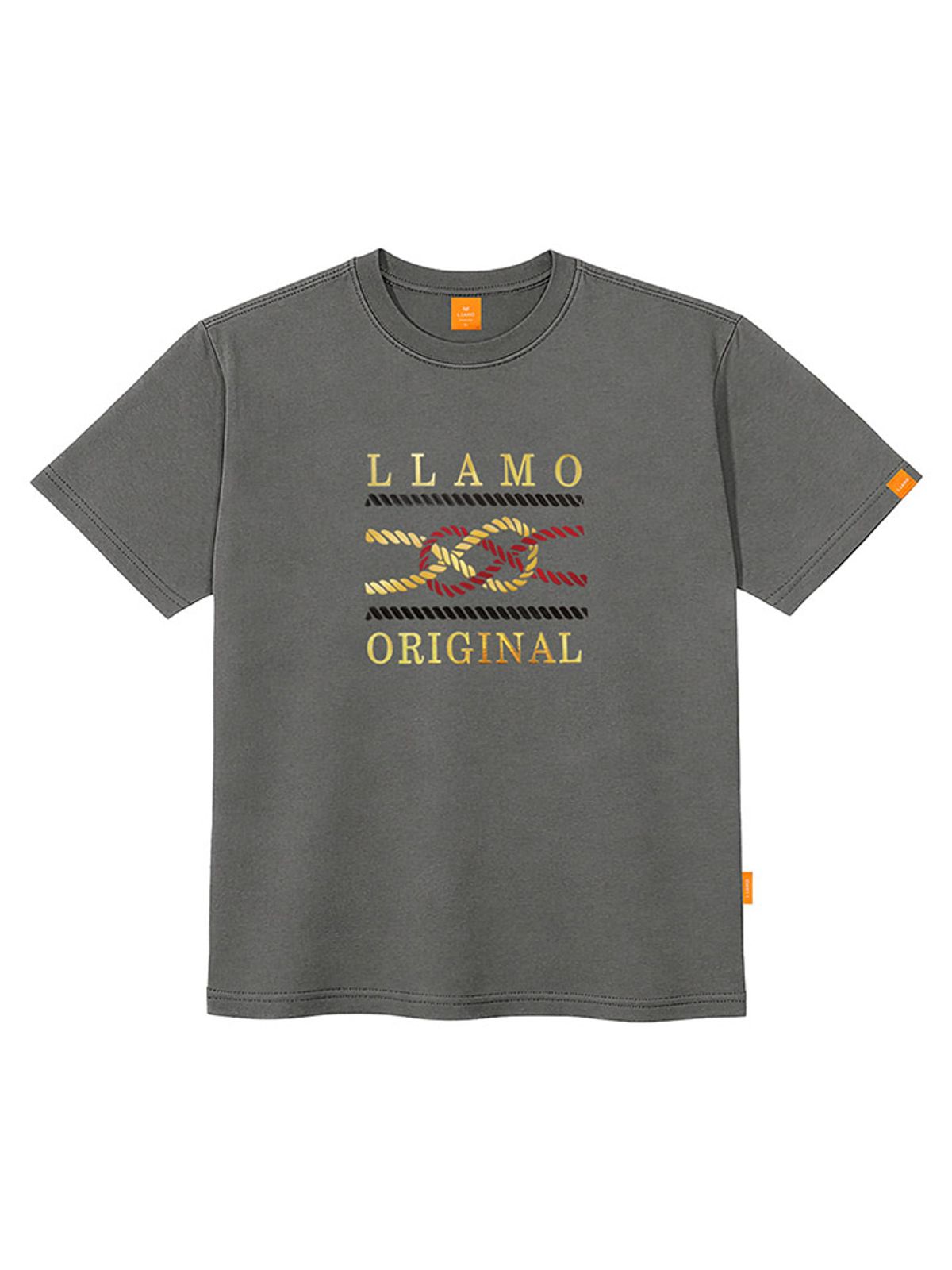 엘라모(LLAMO) 로프 반팔티셔츠 남녀공용 빅사이즈 S~4XL