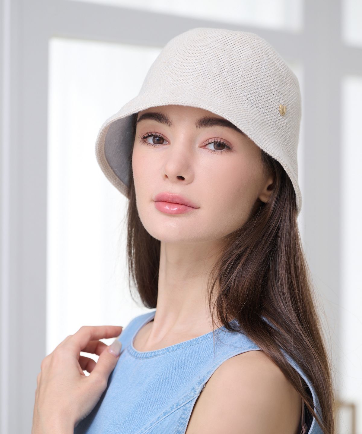 코이프(COIF) 양면 린넨 버킷햇 CF081HT058