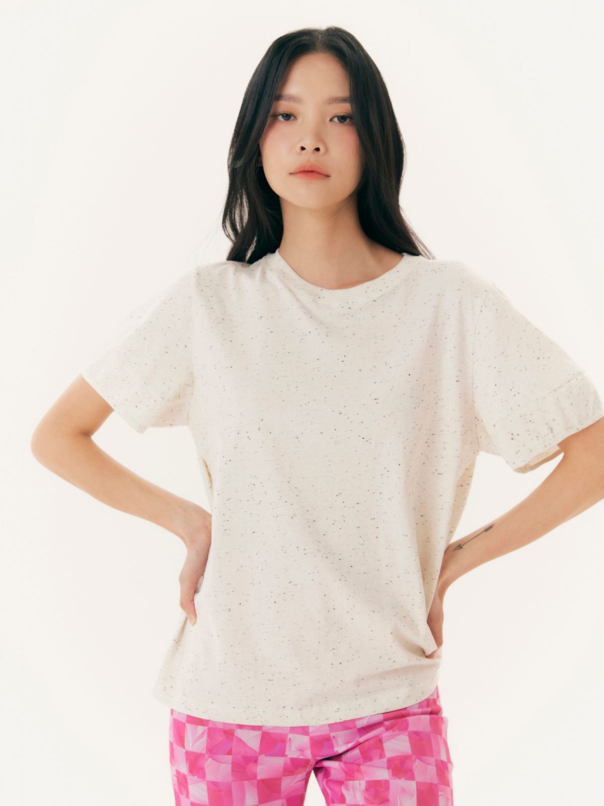 유가당(YUGADANG) Balloon sleeve T-shirt_Oatmeal
