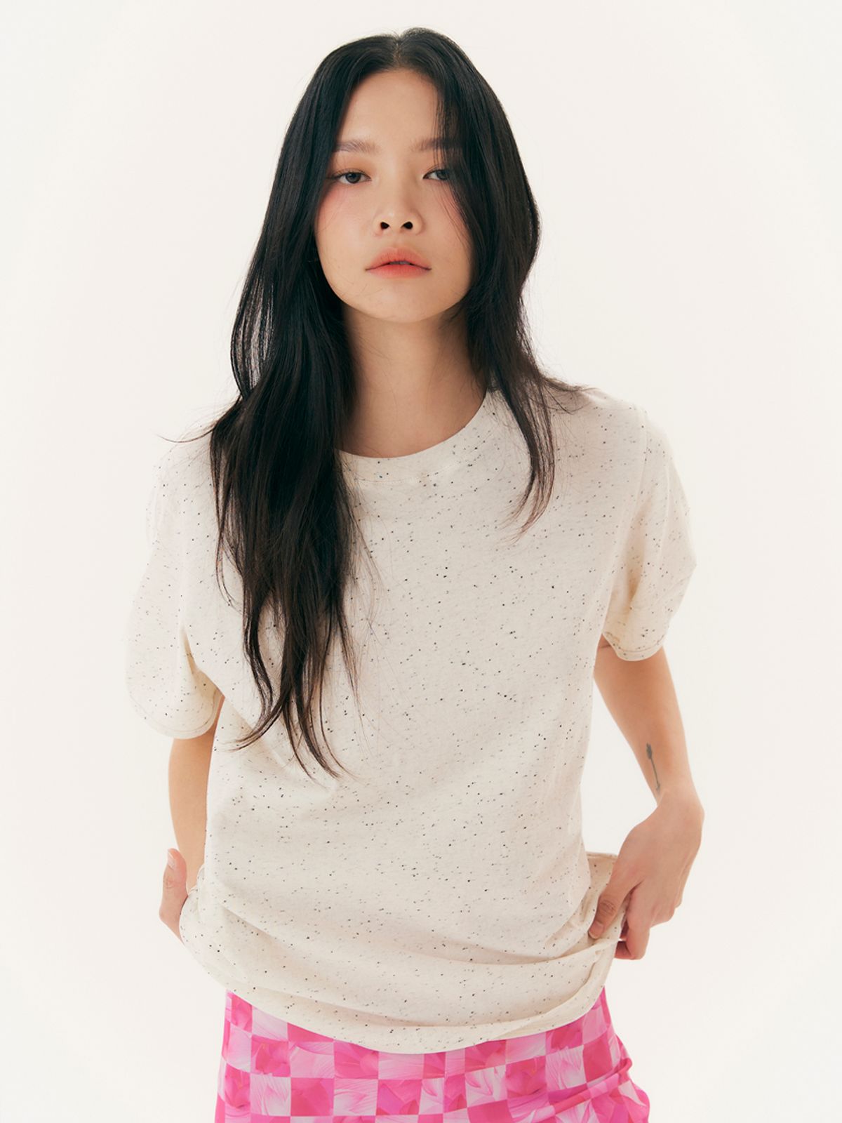 유가당(YUGADANG) Balloon sleeve T-shirt_Oatmeal