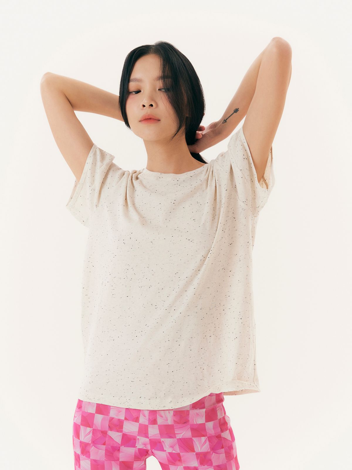 유가당(YUGADANG) Balloon sleeve T-shirt_Oatmeal