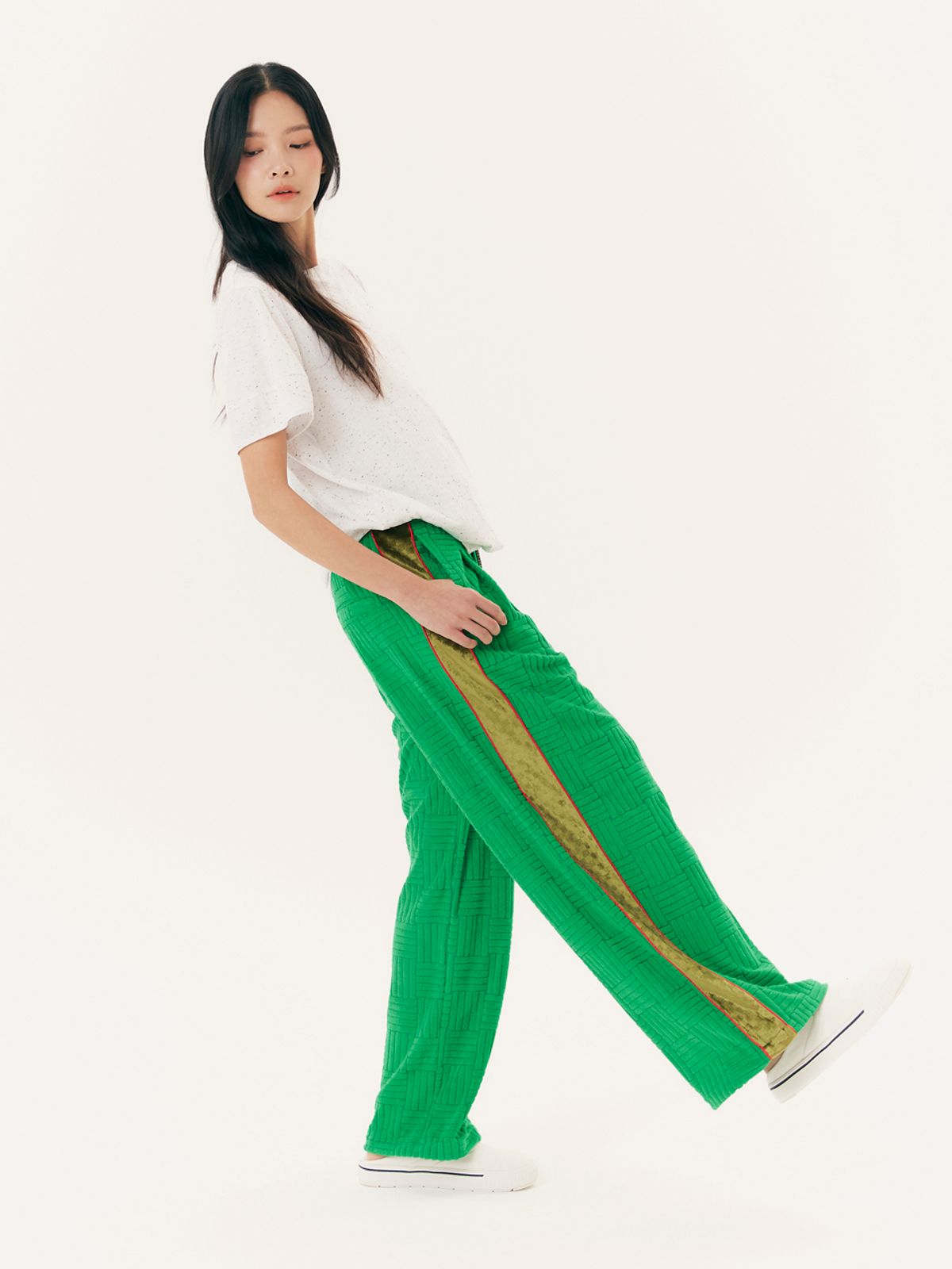유가당(YUGADANG) Terry turtle pants_Field green
