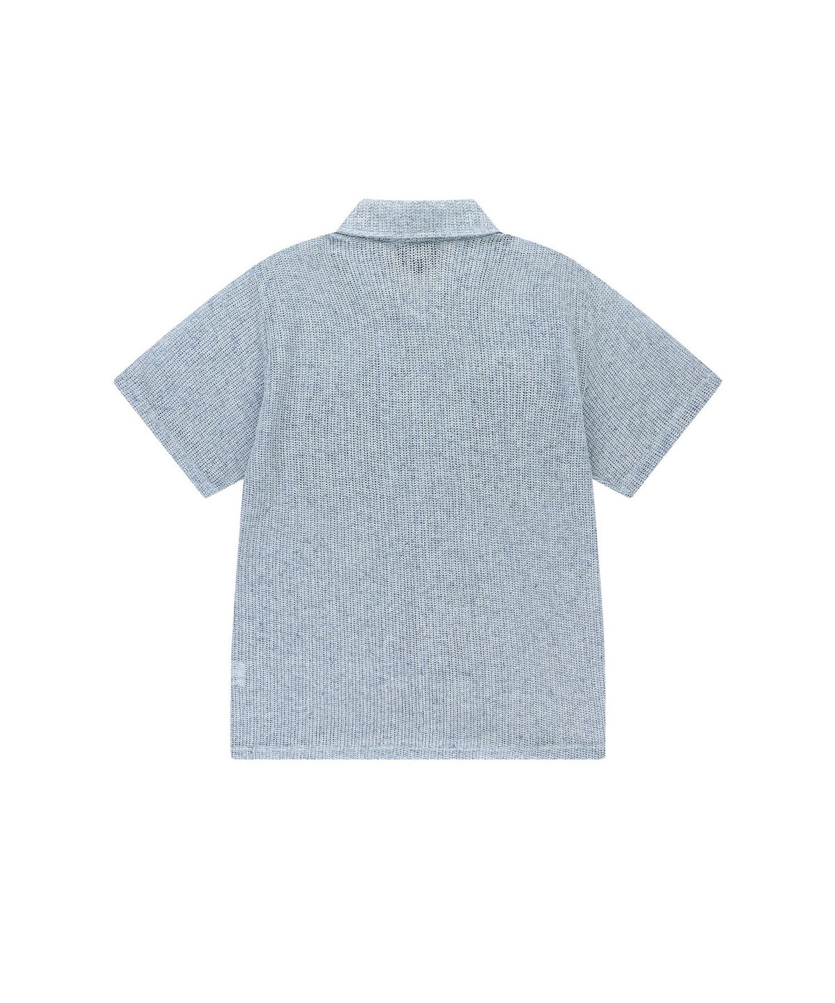 엔도어(ENDOOR) Needle crochet 1/2 shirt (blue bokashi)