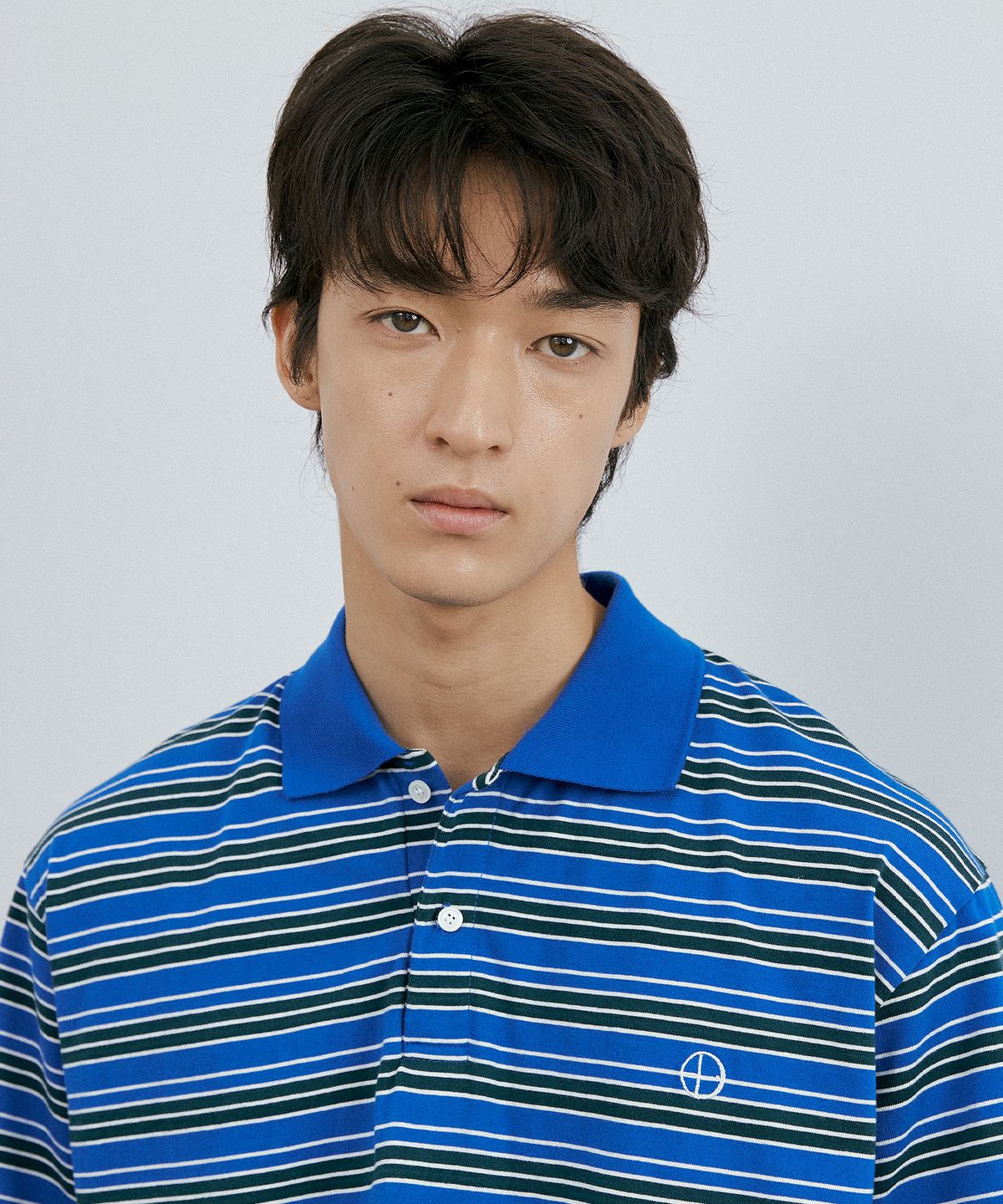 엔도어(ENDOOR) Washed stripe polo 1/2 shirt (blue stripe)