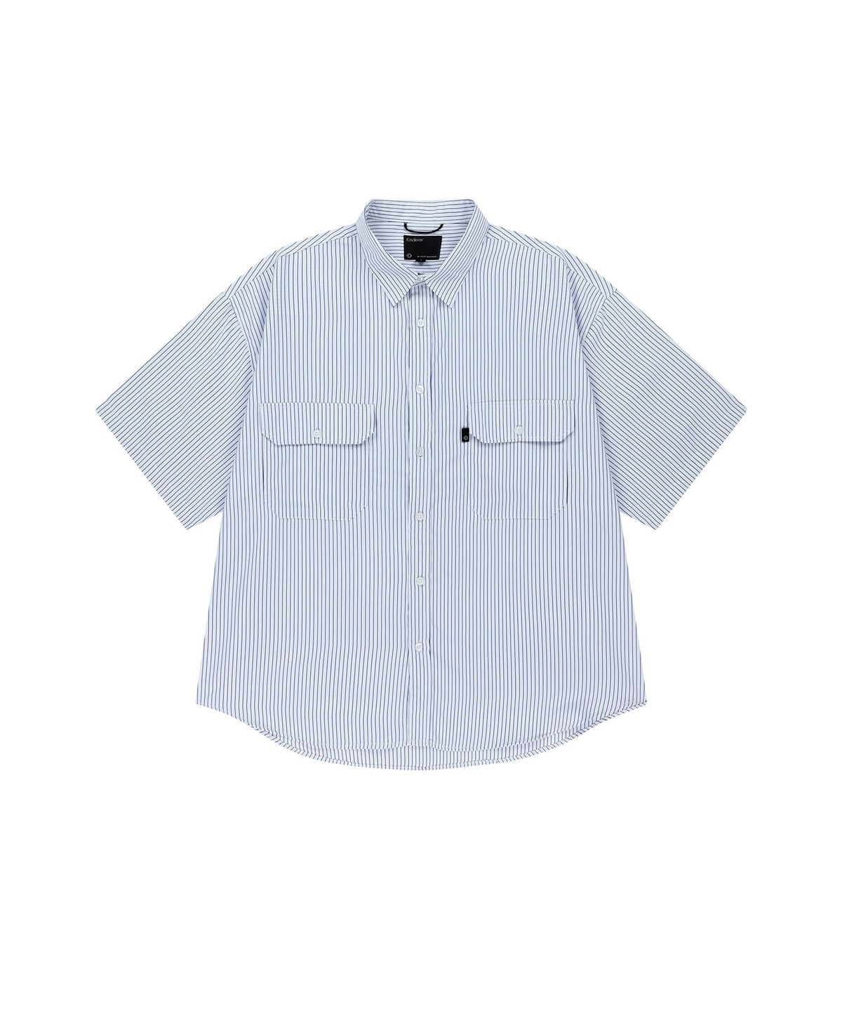 엔도어(ENDOOR) Over easy stripe 1/2 shirt (blue stripe)