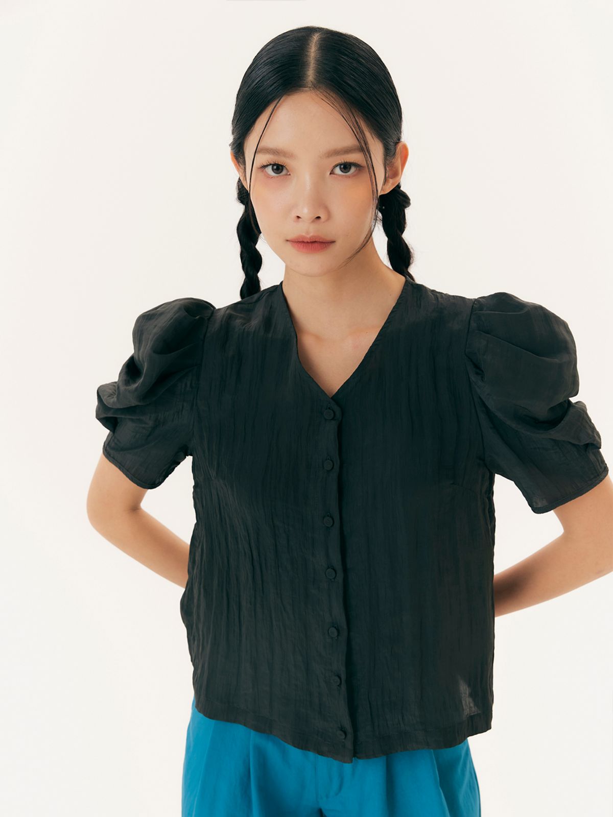 유가당(YUGADANG) Meok blouse_black