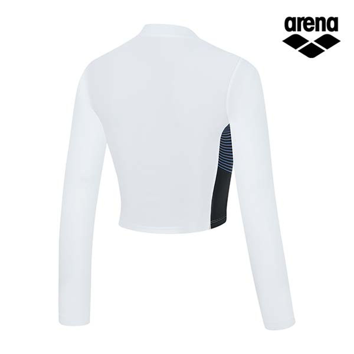 아레나(ARENA) 임팩트 레저 크롭 집업 래쉬가드 A4BL1QR01WHT