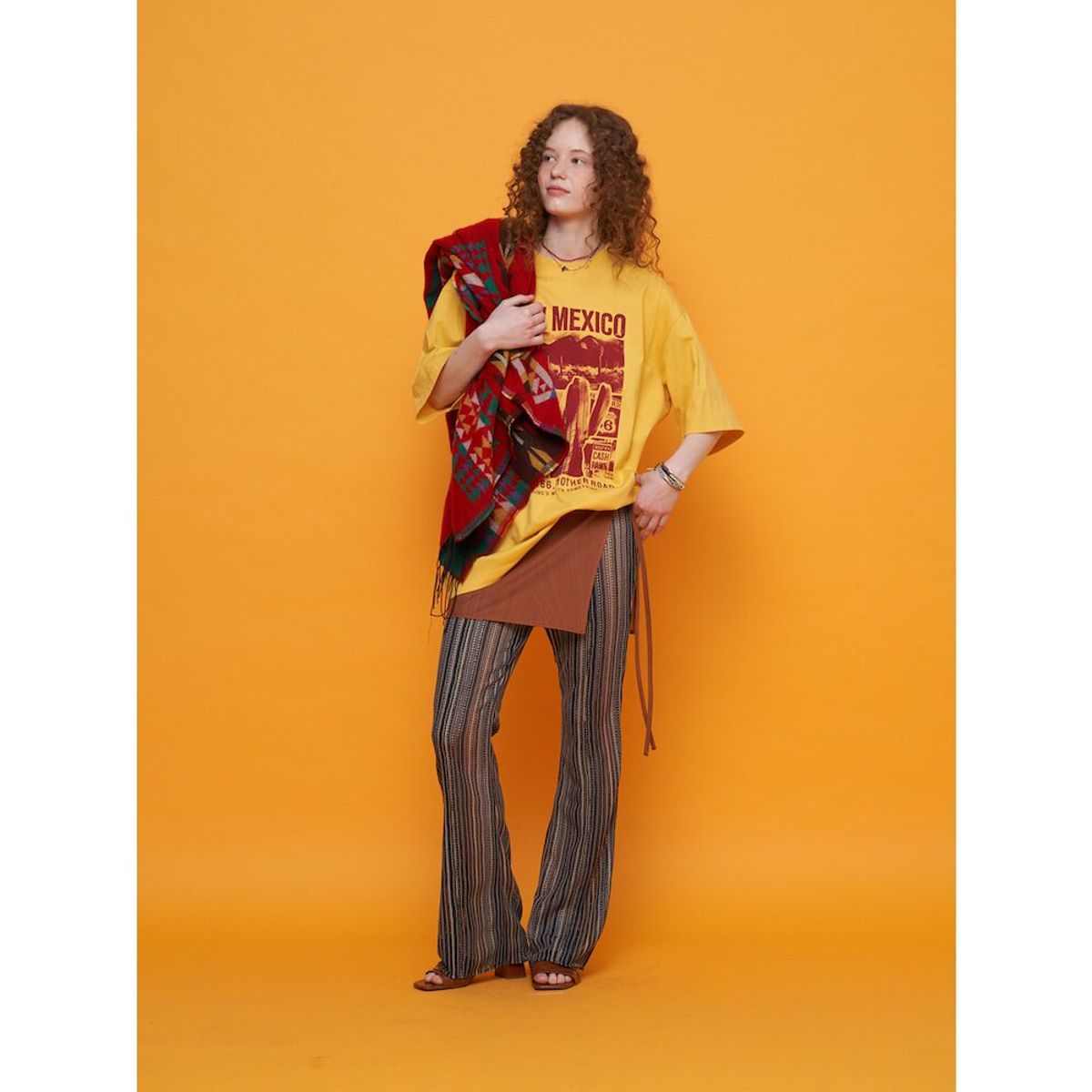 샌드 사운드(SAND SOUND) Beach Coverup Setup Skirt_Solid  Brick