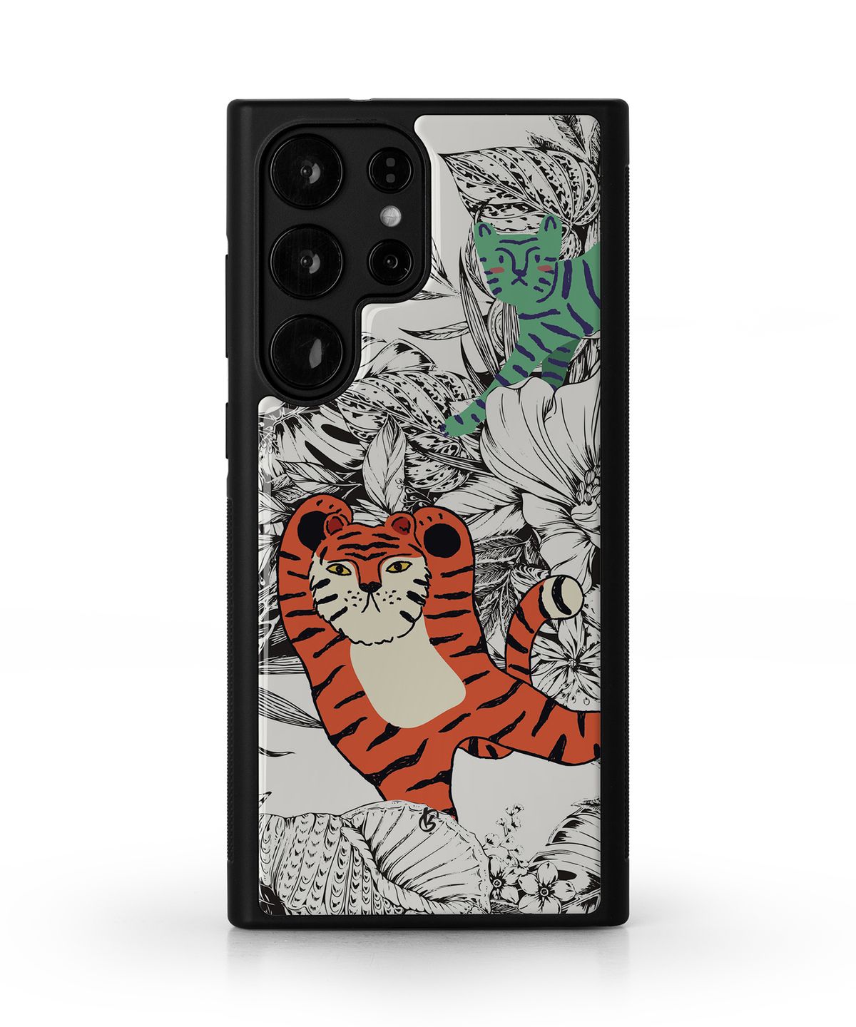 기키(GEEKY) [에폭시/글로시 범퍼케이스] Funny Tigers garden Adventures