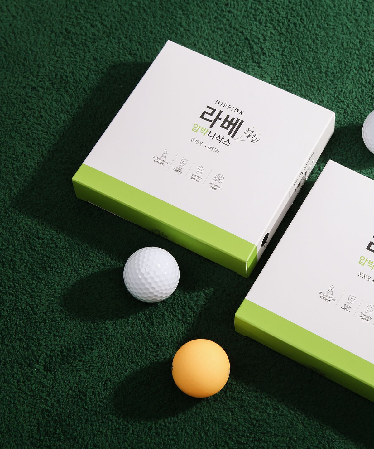 힙핑크 라베(HIPPINK LABE) 2 PACK 라베 니삭스 골프 압박스타킹