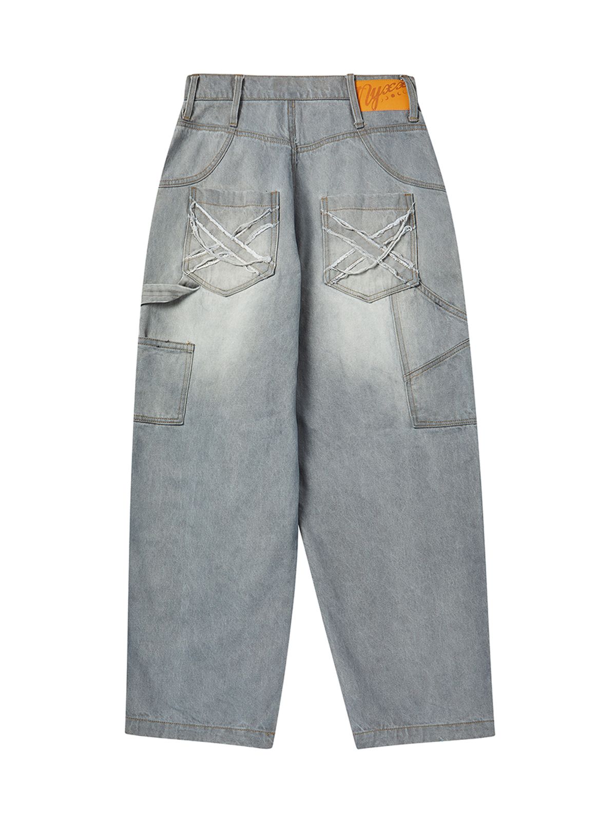 엔와이엑스엑스(NYXX) SLUB DENIM CARPENTER PANTS GRAY