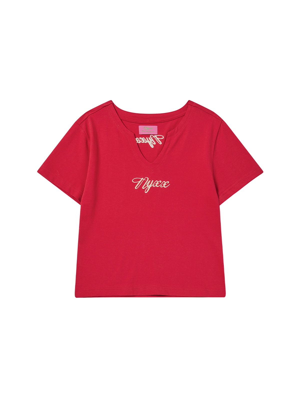 엔와이엑스엑스(NYXX) CROP UNIFORM NUMBER 14 TEE RED