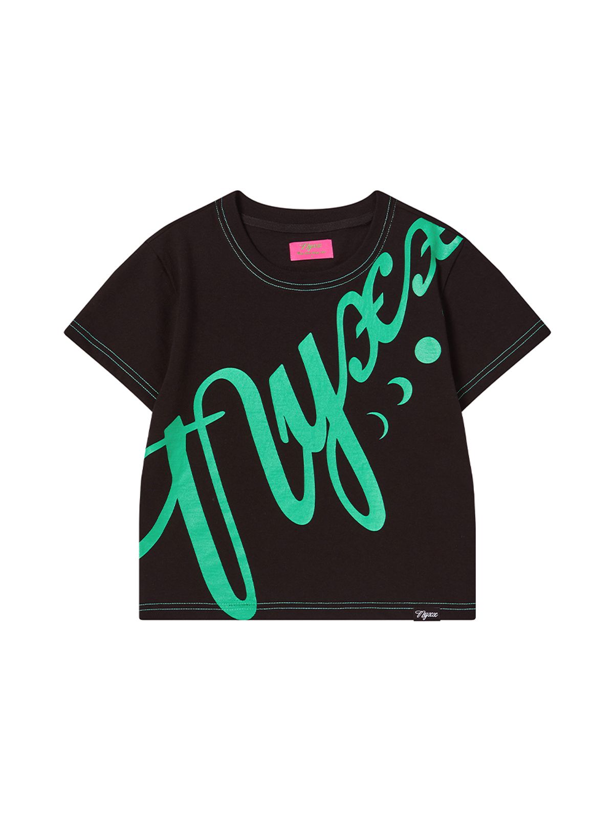 엔와이엑스엑스(NYXX) SLANT BIG LOGO TEE BLACK