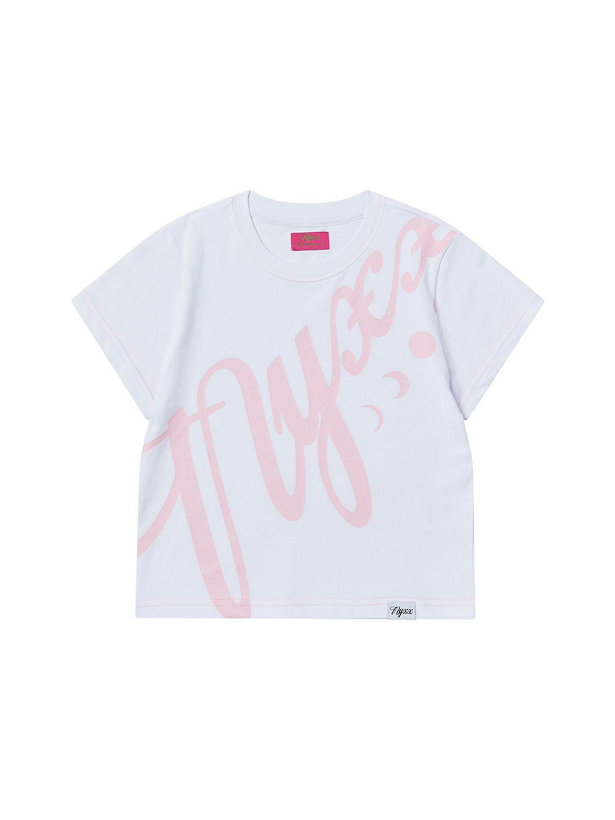 엔와이엑스엑스(NYXX) SLANT BIG LOGO TEE WHITE